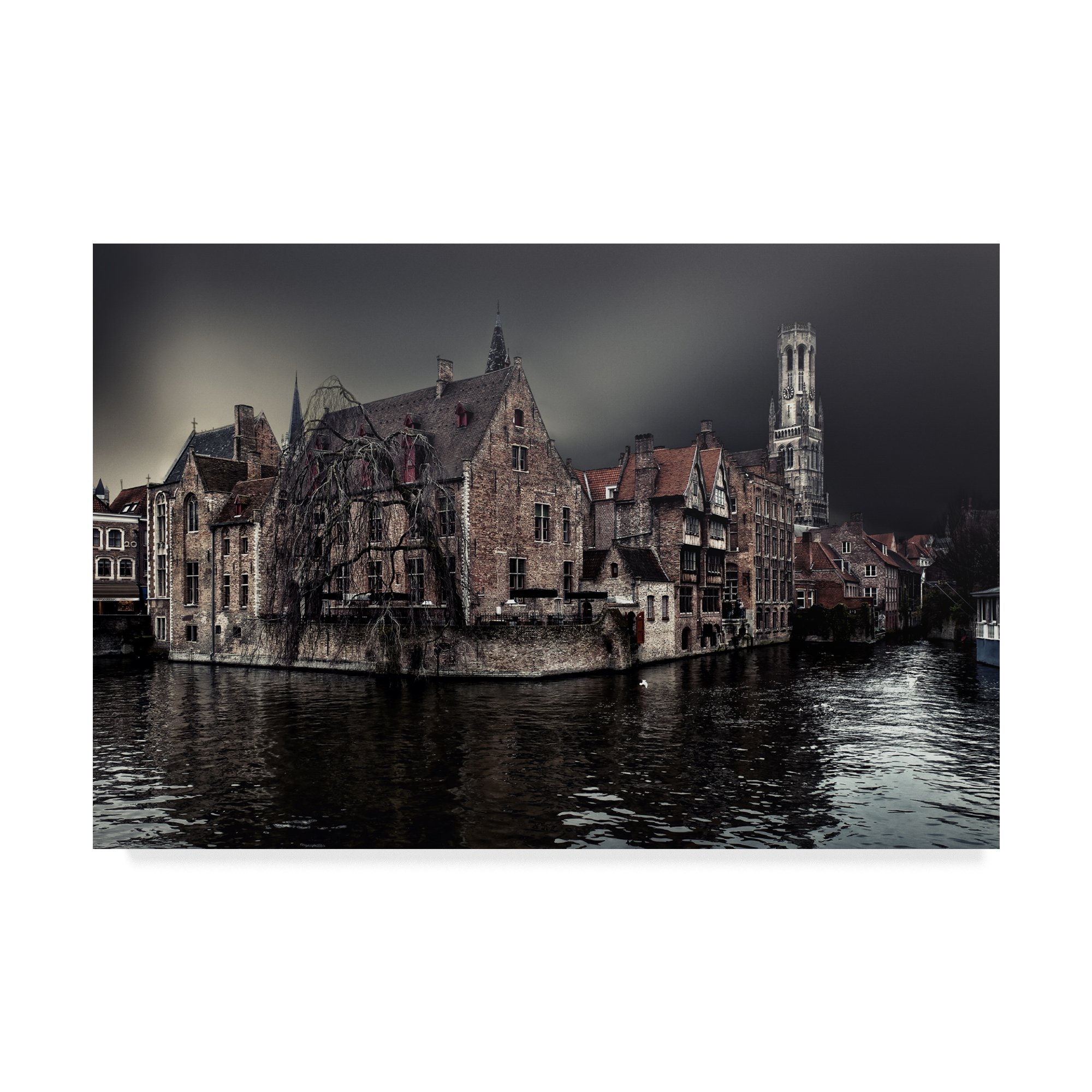 Piet Flour The Darkness of Winter Cold Fine Art Print - 30x47 Inch Multicolor Wall Decor - Perfect for Living Room, Bedroom & Office