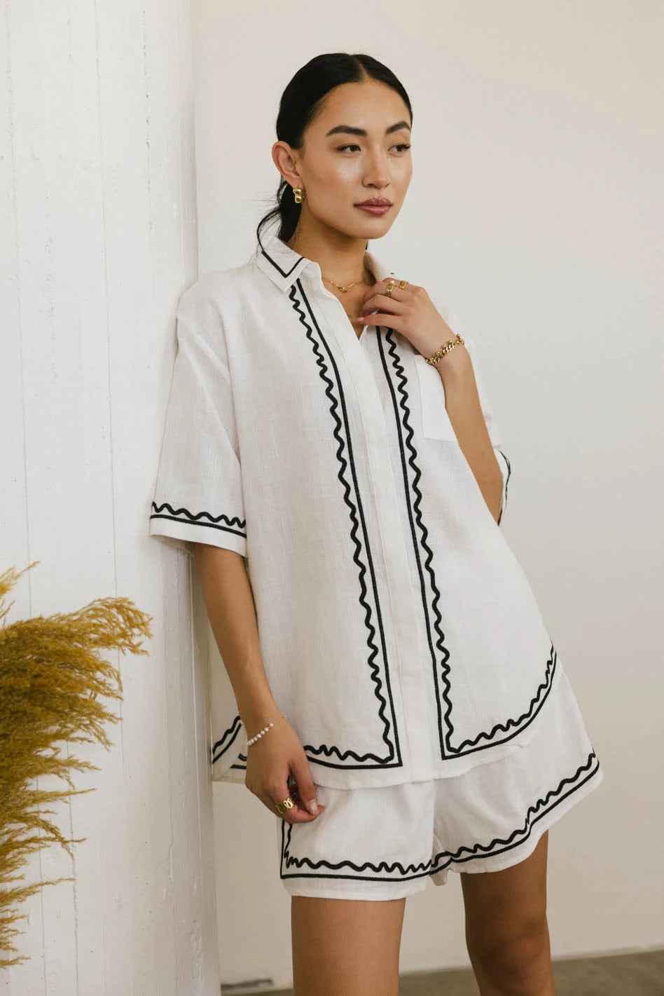 Josie Embroidered Women's Blouse - Floral Lace Summer Tops for Casual Wear & Office Outfits | Perfect for Date Nights, Brunch & Special Occasions