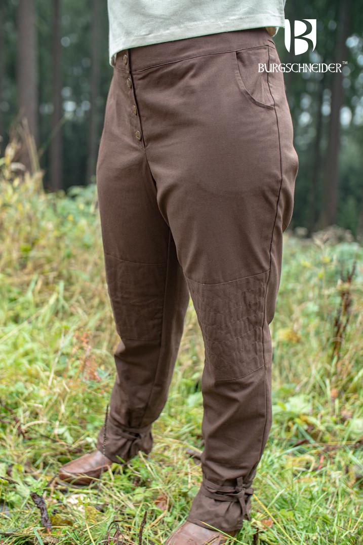 Kerga Brown Pants for Men - Comfortable Casual Trousers for Work, Travel & Everyday Wear