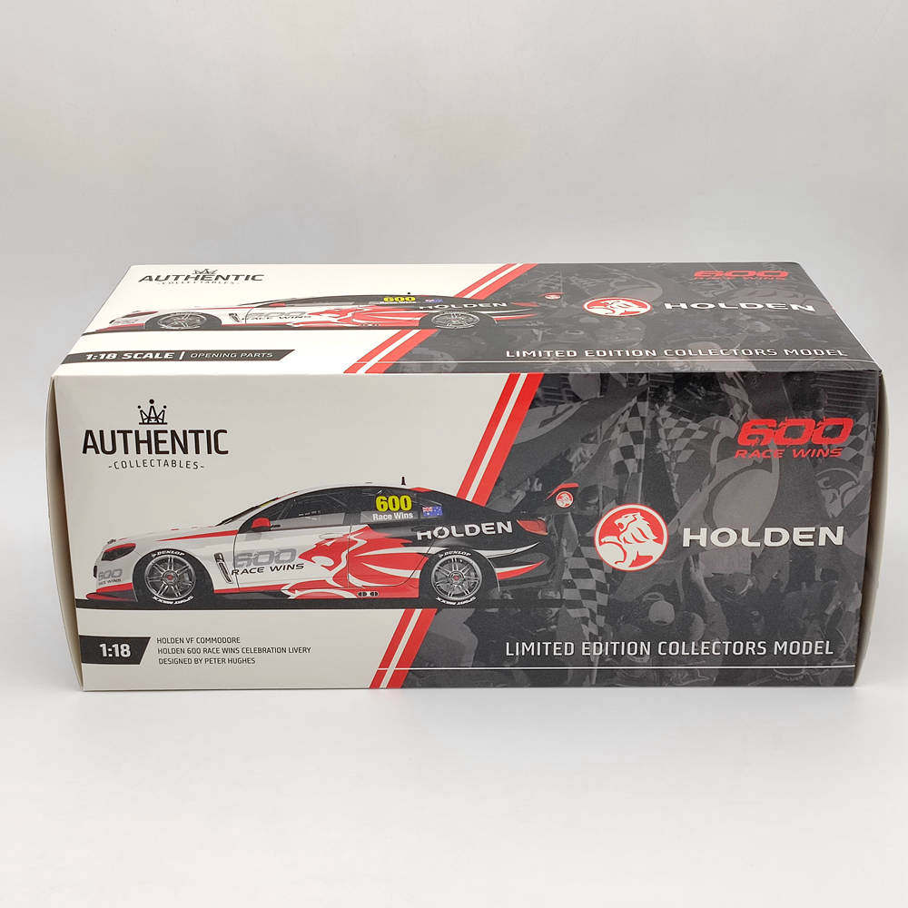 1/18 Scale Authentic Holden VF Commodore 600 Race Wins Diecast Model Car - Designed by Peter Hughes - Collectible Racing Toy Gift for Adults & Kids - Perfect for Display, Racing Enthusiasts & Car Collectors