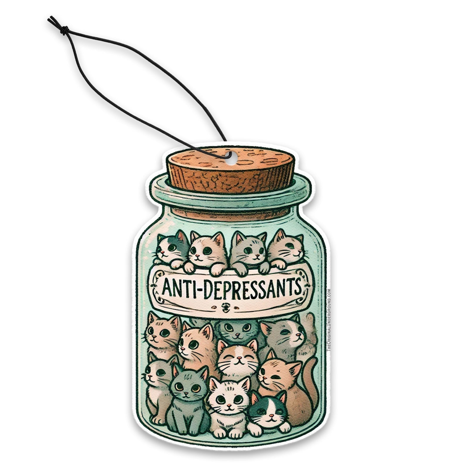 Natural Anti-Depressant Cat Air Freshener for Home & Car - Calming Aromatherapy for Anxious Pets