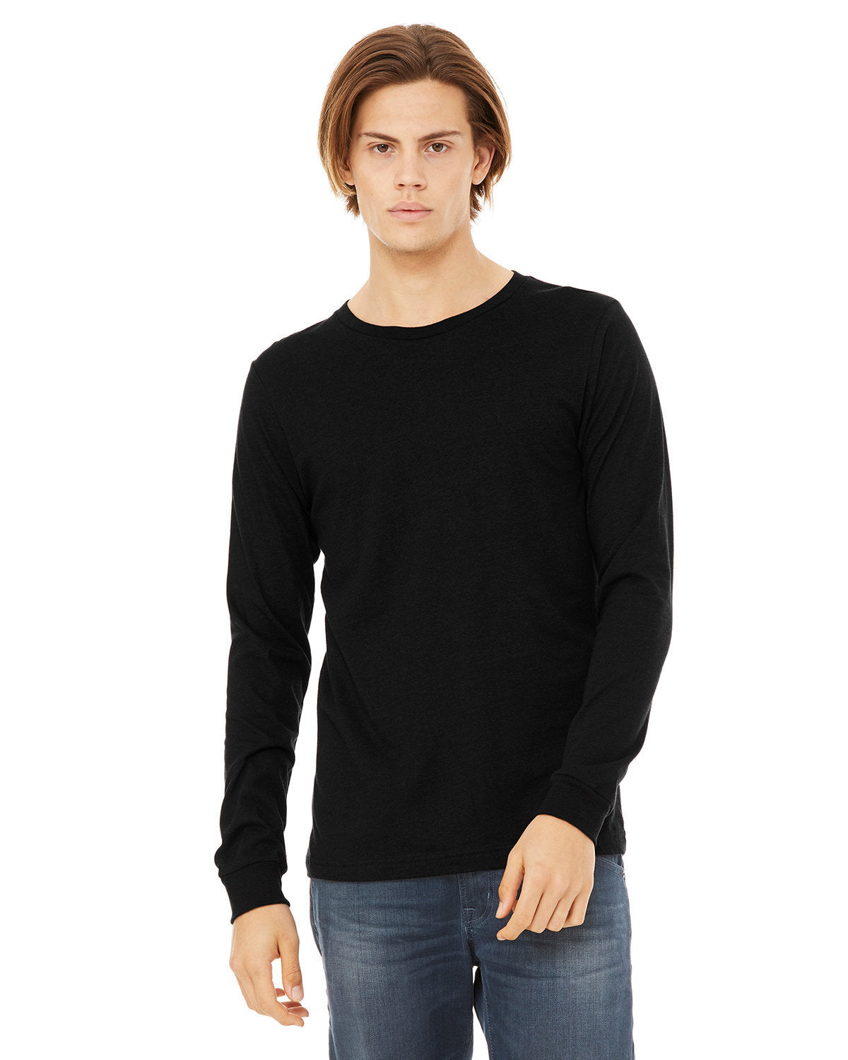 Bella + Canvas 3501CVC Unisex CVC Jersey Long Sleeve T-Shirt - Soft Cotton Blend Crewneck Tee for Men & Women - Perfect for Casual Wear, Layering & Everyday Comfort