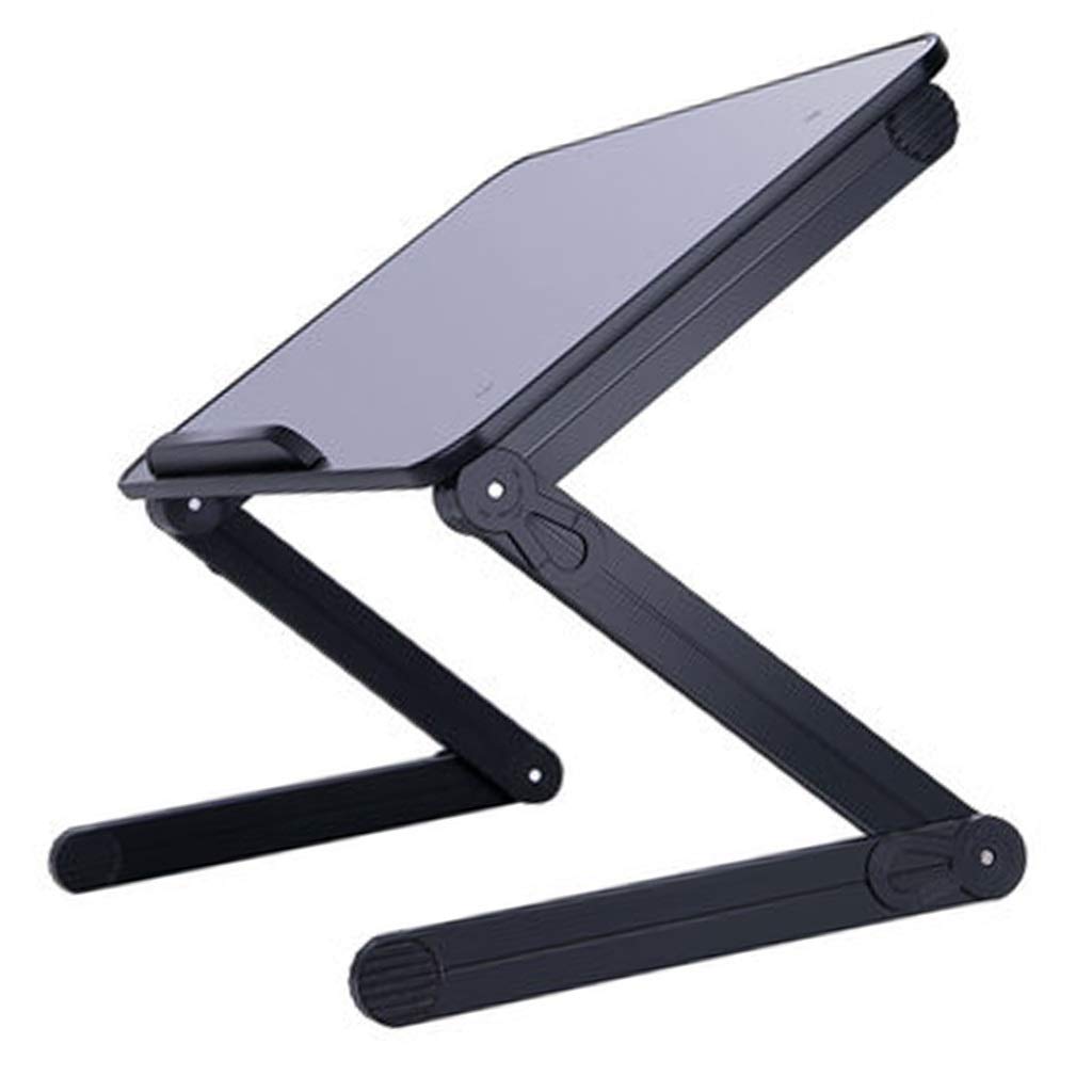 Foldable Laptop Desk for Bed - Portable Study Table for Dorm, Office & Home Use - Adjustable Height Small Computer Desk (Black, 24x18x12 Inches) - Perfect for Students, Remote Work & Bedroom Workspace