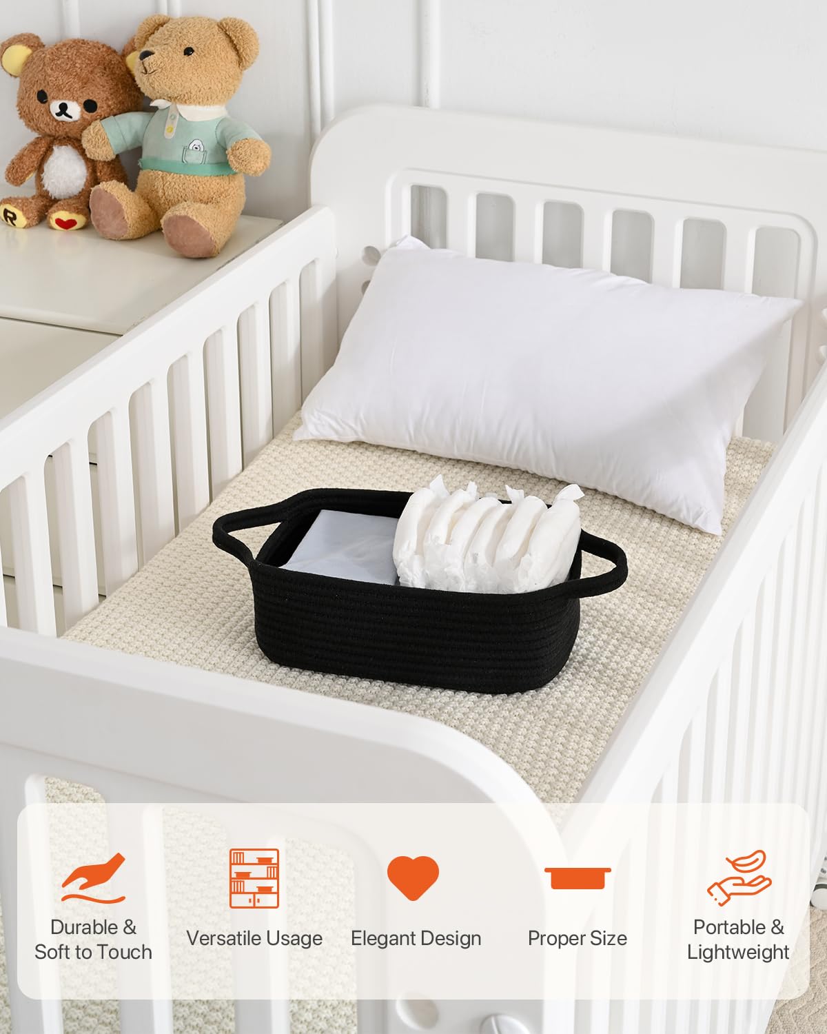 Small Woven Storage Basket Set of 3 - 12