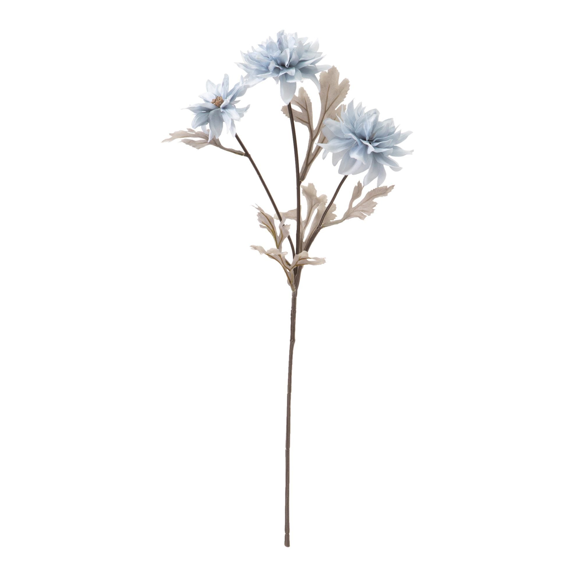 Blue Dahlia Artificial Flower - Realistic Silk Floral Arrangement for Home Decor, Wedding Centerpieces, and Party Decorations
