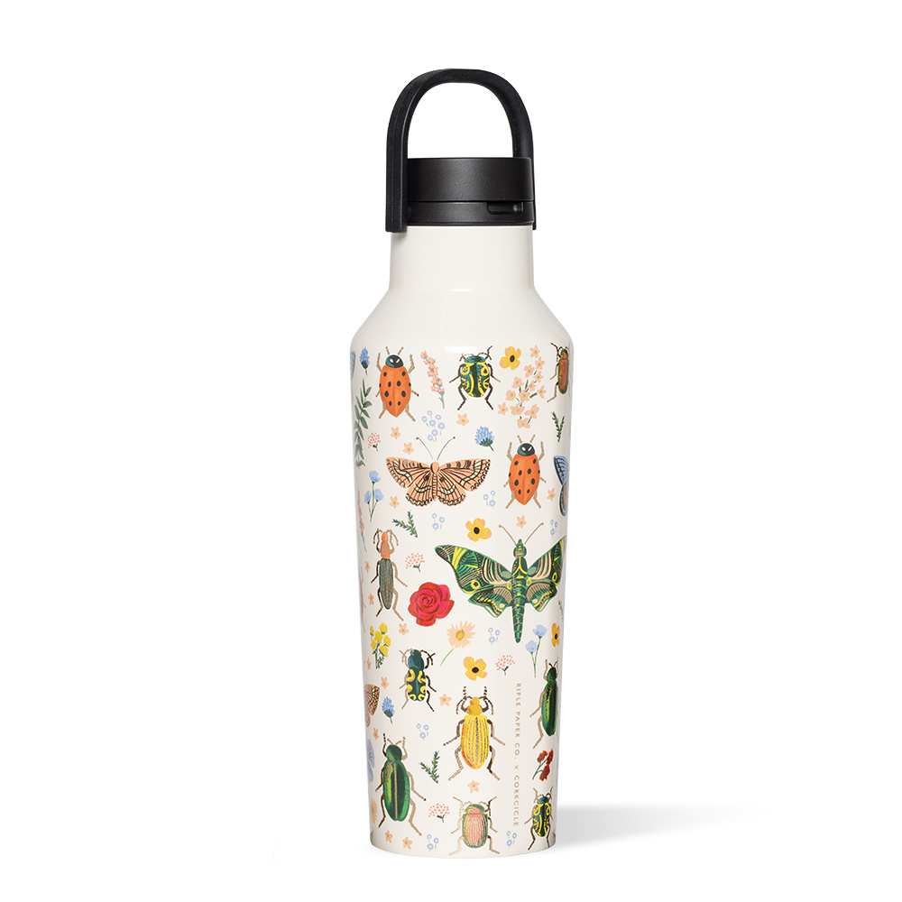 Rifle Paper Co. Insulated Stainless Steel Sport Water Bottle - Leakproof & BPA-Free for Hiking, Gym & Outdoor Activities