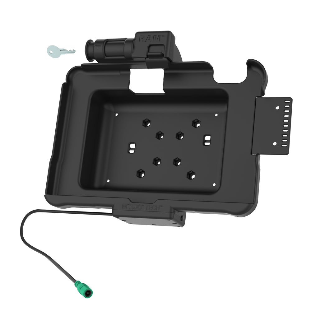 GDS® Key Locking Powered Dock for Zebra ET5x 10.1 Series (RAM HOL ZE11PKLU) - Secure Charging Station for Retail & Warehouse Use