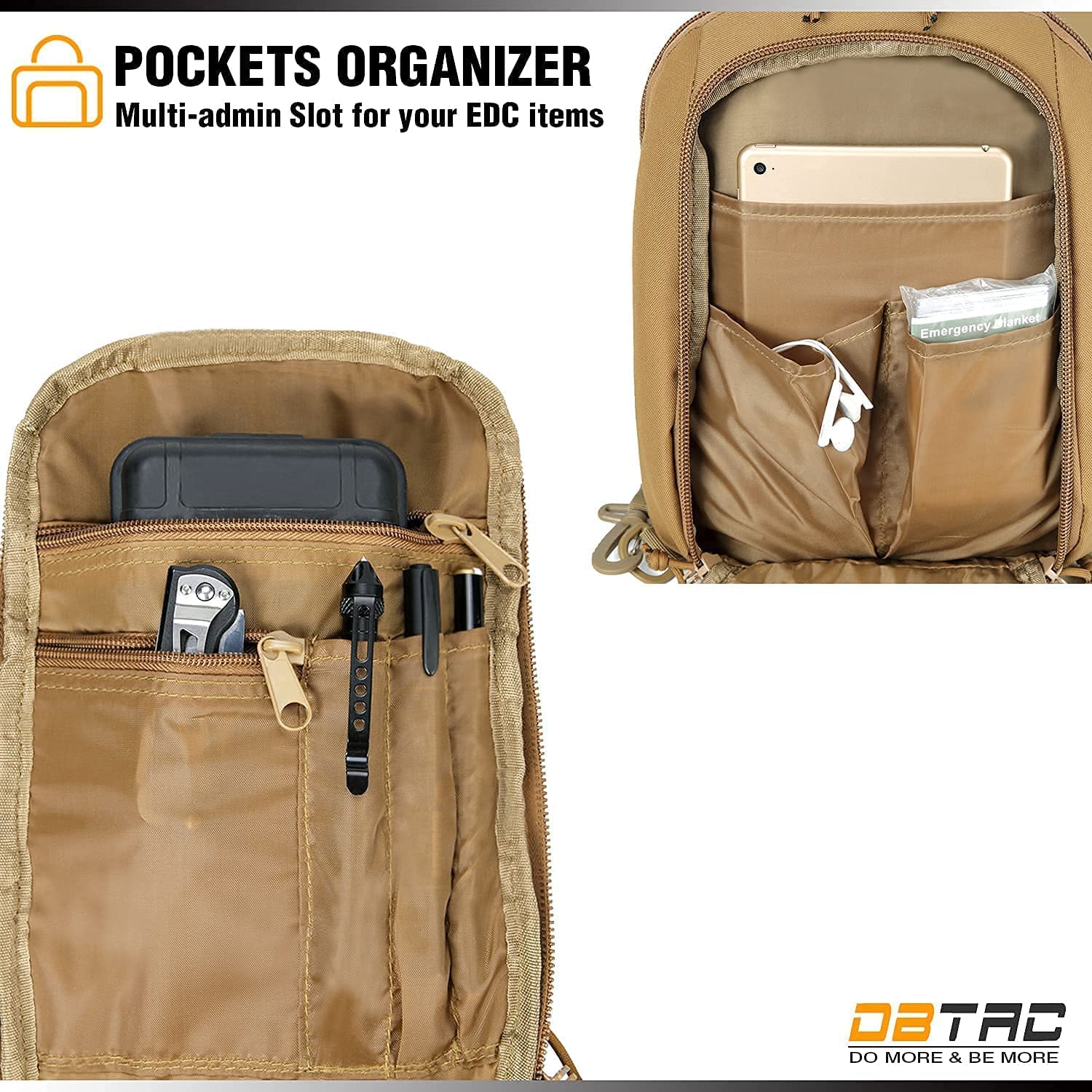 Small Tactical Range Bag for 2 Pistols & Concealed Carry Sling Bag (Tan) - Lockable Zippers, Durable Nylon, Compact Design - Perfect for Shooting Range, Outdoor Training & CCW