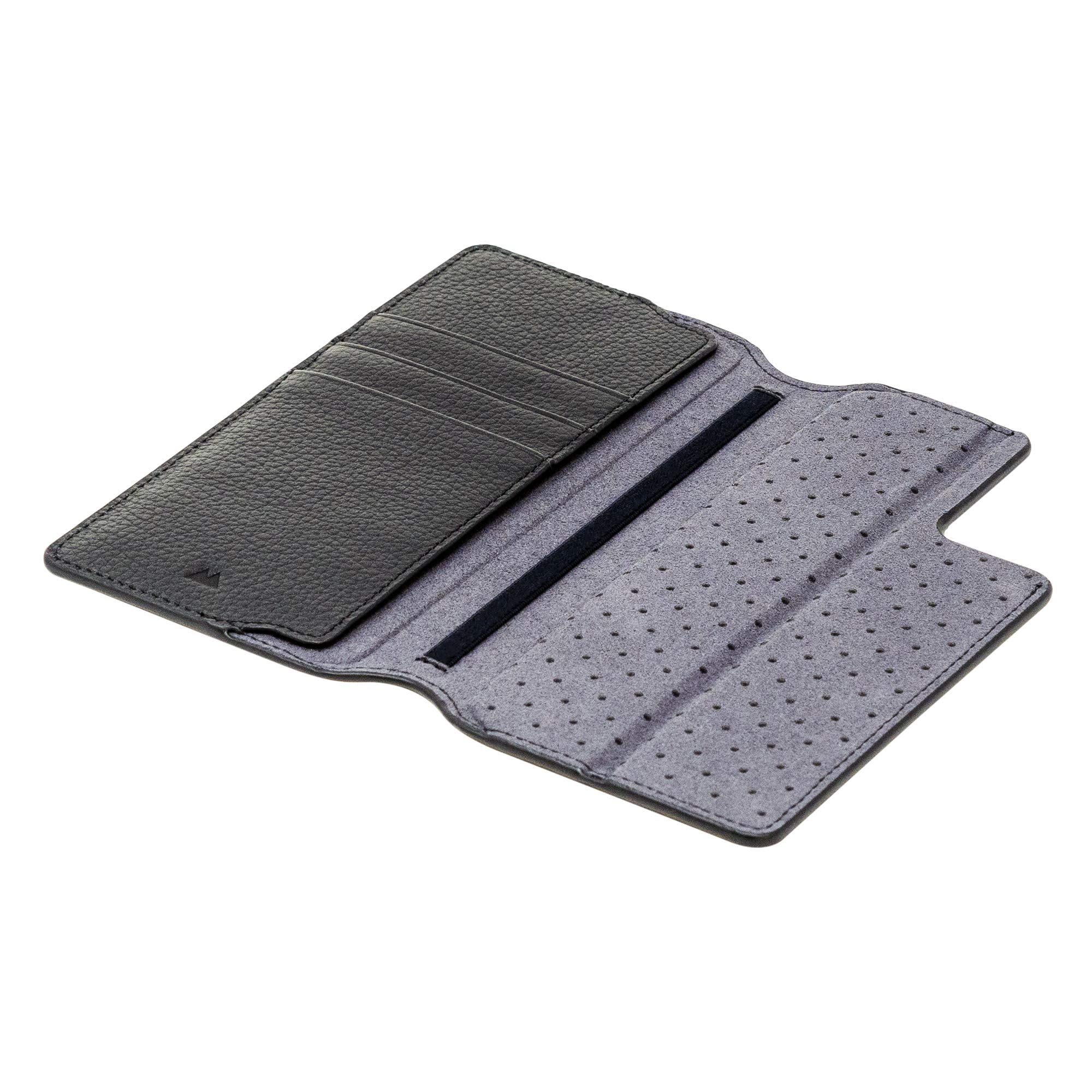 Mous Flip Wallet Case for Samsung Galaxy Note 10+ - Premium Black Leather Slim Card Holder with RFID Protection - Perfect for Business Travel & Everyday Use