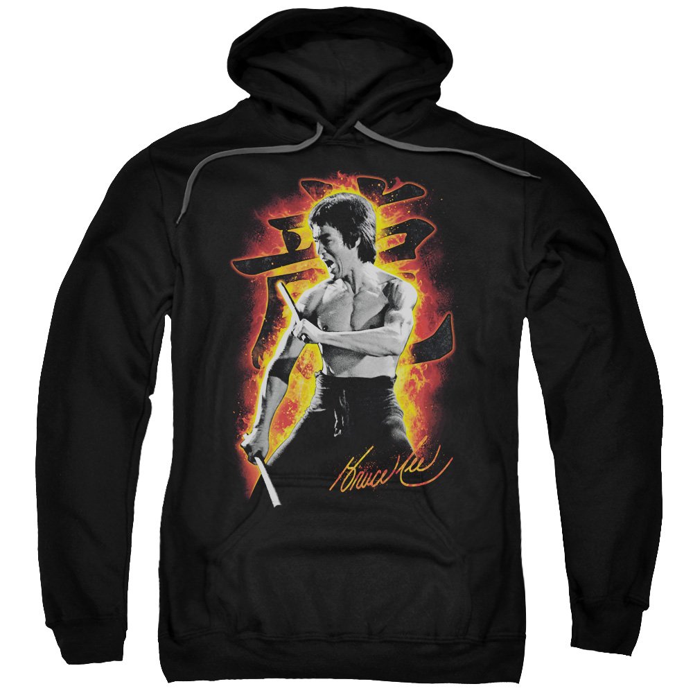Bruce Lee Hoodie - Fire Black Kung Fu Martial Arts Sweatshirt for Men & Women | Perfect for Training, Streetwear & Casual Outfits
