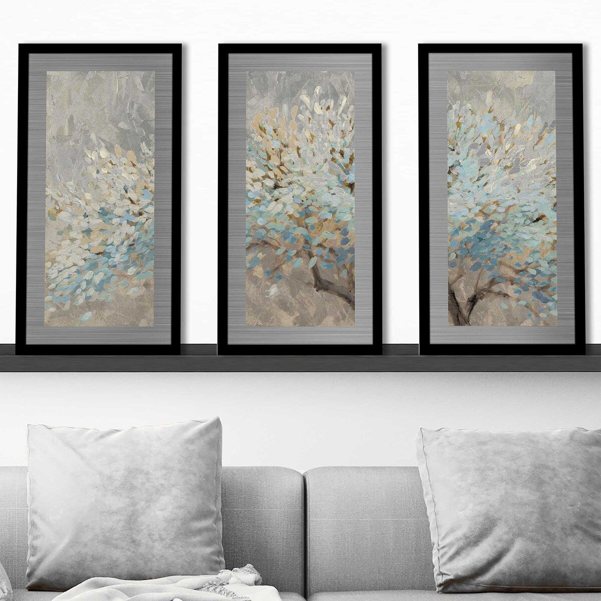 1000 Silver Lifetimes 3-Piece Wall Art Set - Printed on Premium Silver Aluminum - Perfect for Living Room, Bedroom & Office Decor