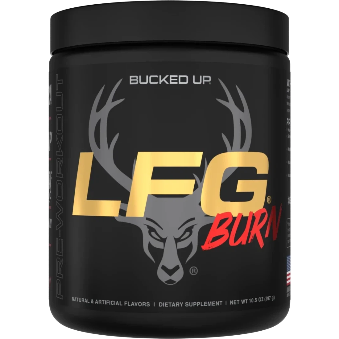 Bucked Up LFG Burn Fat Burner Supplement - Boost Energy & Metabolism for Weight Loss - Pre-Workout & Fitness Support