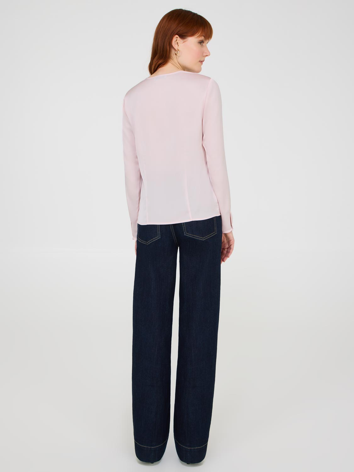Elegant Bow Detail Satin Blouse for Women - Chic Office Wear & Evening Party Outfit