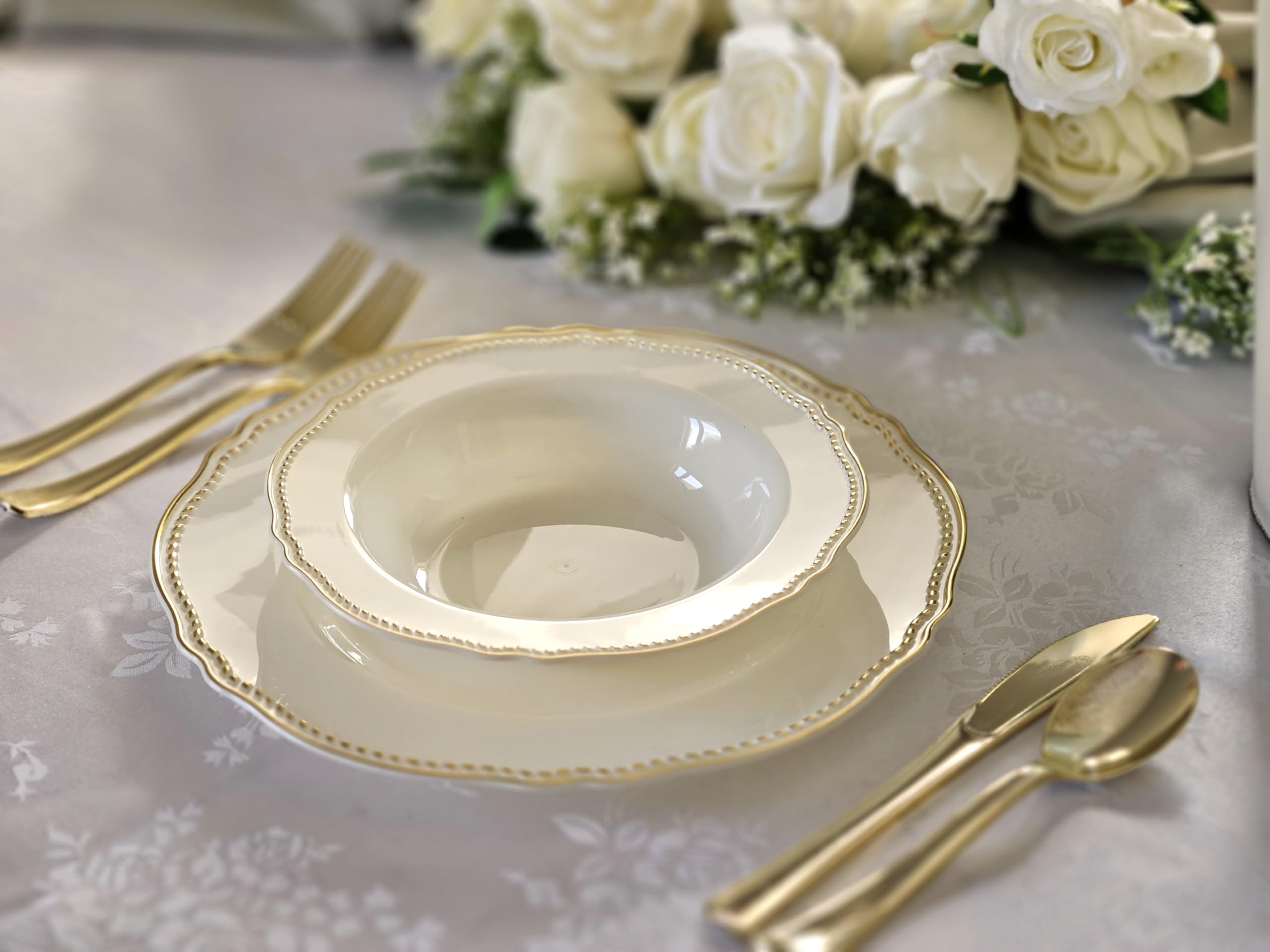 240-Pack Heavyweight Disposable Plates Set (10.25