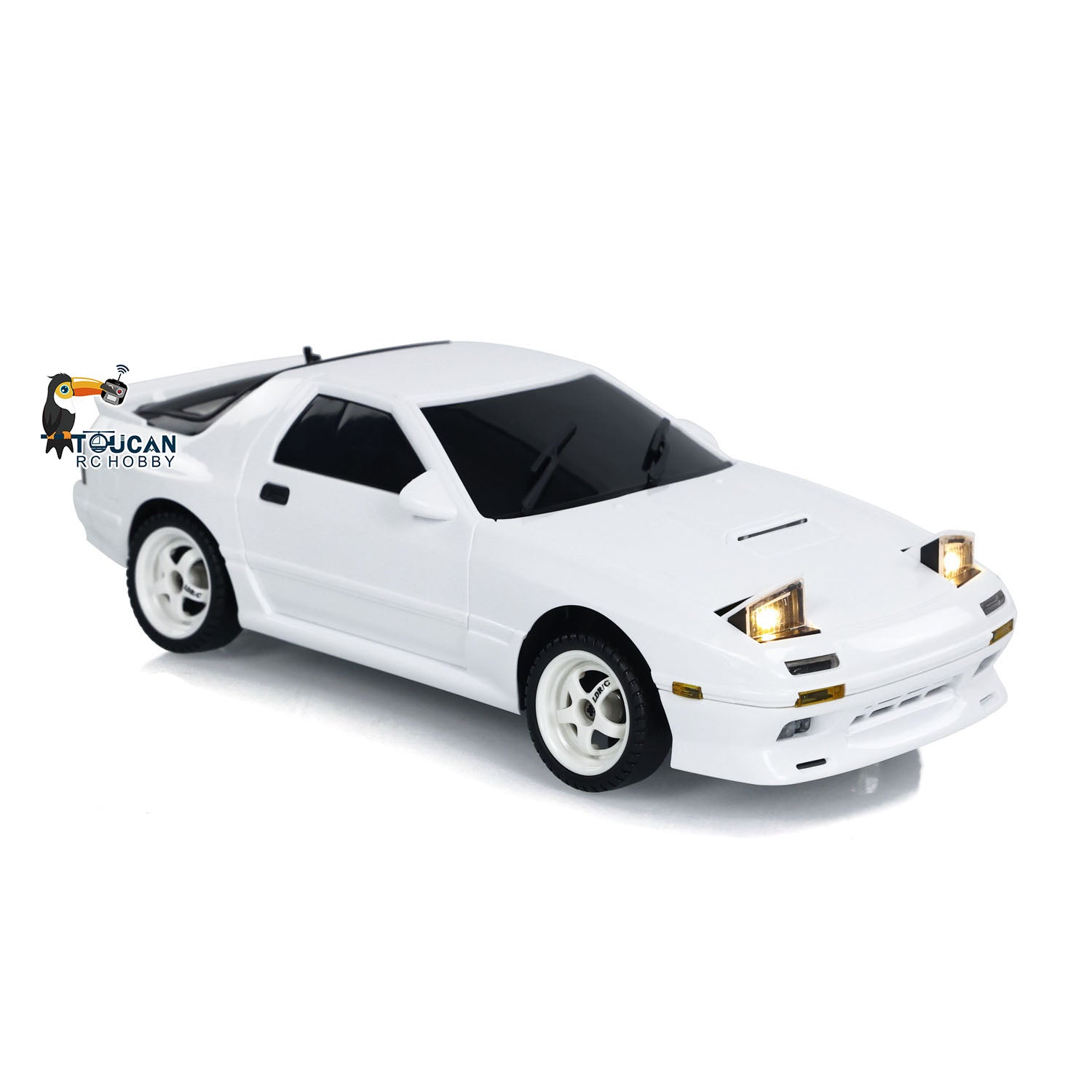 1/18 LDRC RX7 2.4G RC Racing Car with Gyroscope - RWD Wireless Remote Control Drift Vehicle for Adults & Kids - Fast Free Shipping - Perfect for Indoor Racing, Backyard Drifting & RC Car Competitions