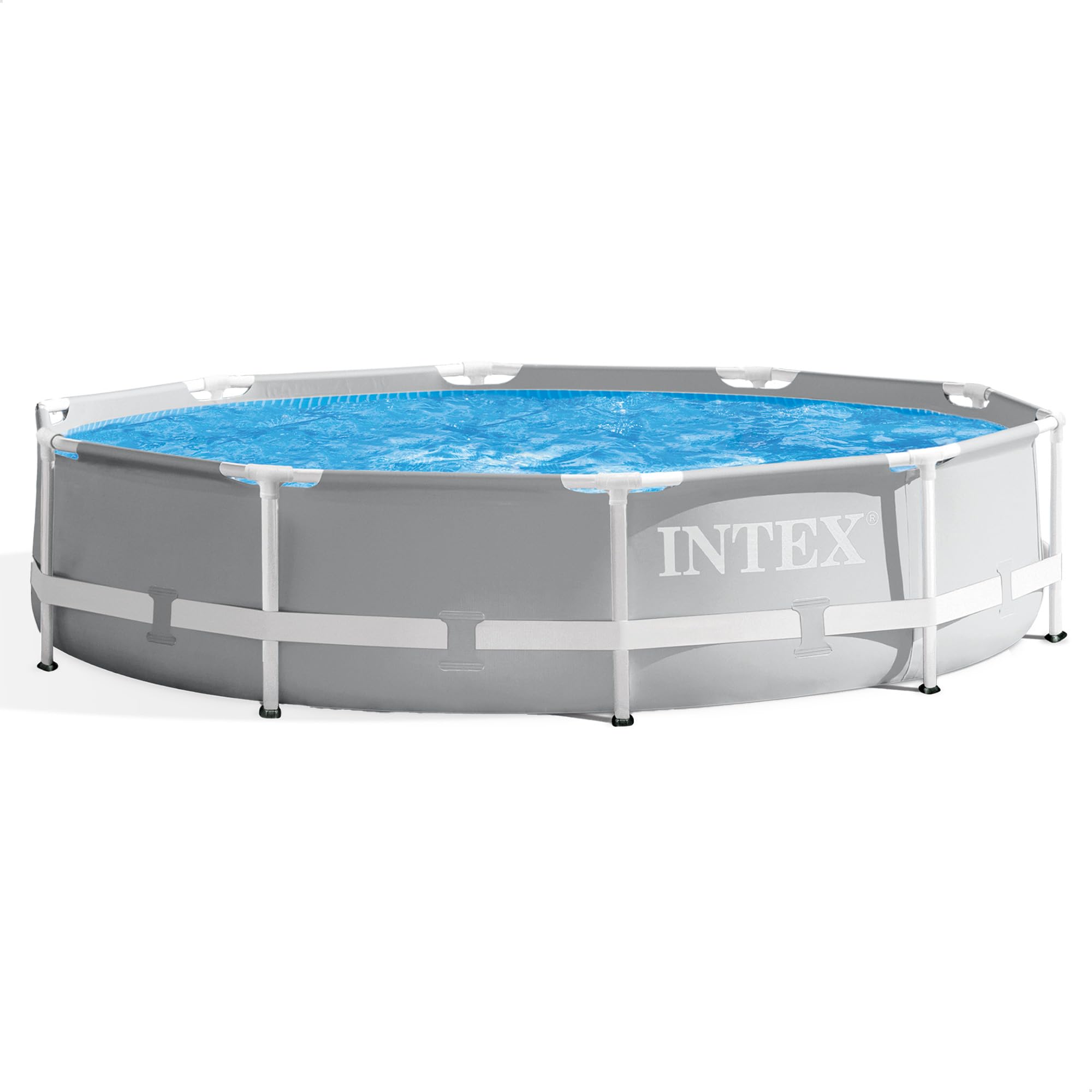 Intex 26700EH Prism Frame Premium Above Ground Swimming Pool: 10ft x 30in – SuperTough Puncture Resistant – Rust Resistant – Easy Assemble – 1185 Gallon Capacity – Perfect for Backyard Fun, Summer Parties & Family Relaxation