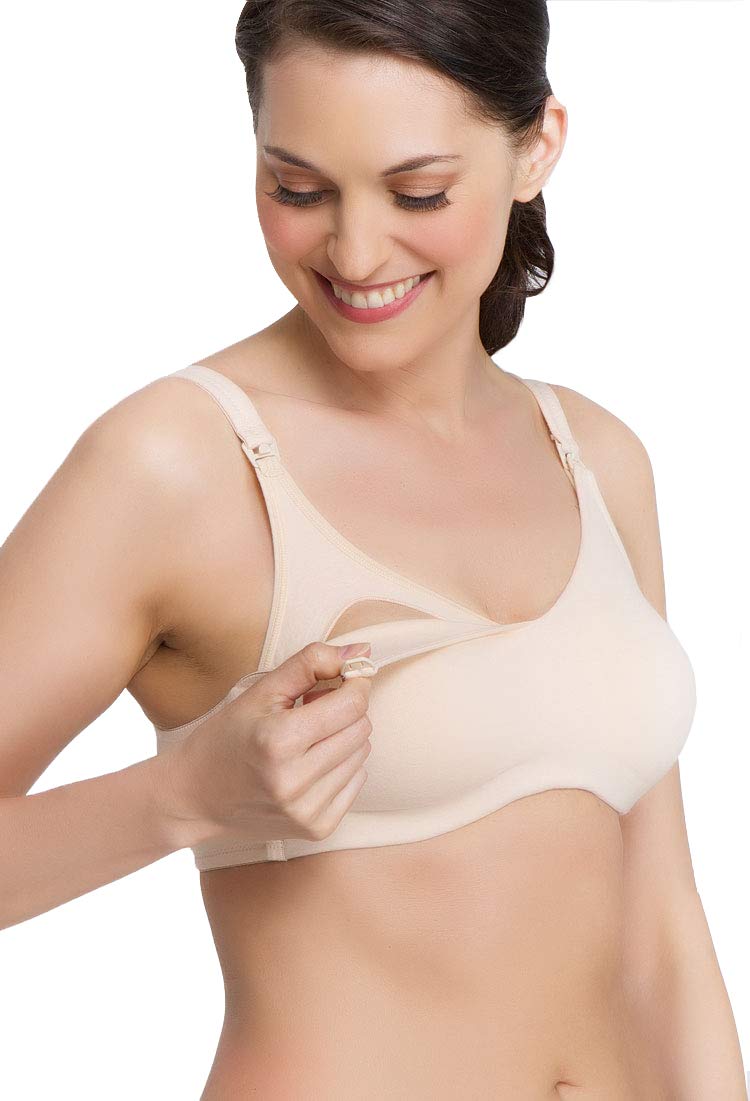 Wireless Nursing Bra for Women - Soft Cotton Blend, Wire-Free with Easy Drop Cups | Comfortable Maternity & Breastfeeding Support