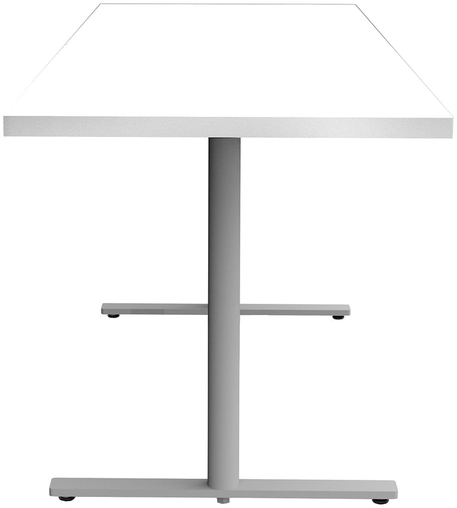 Safco JURNI 72 x 24 Inch Multi-Purpose Table with T-Leg Base and Glides - Perfect for Office, Classroom, Conference Room, and Home Use [JN7224NFXTGL]