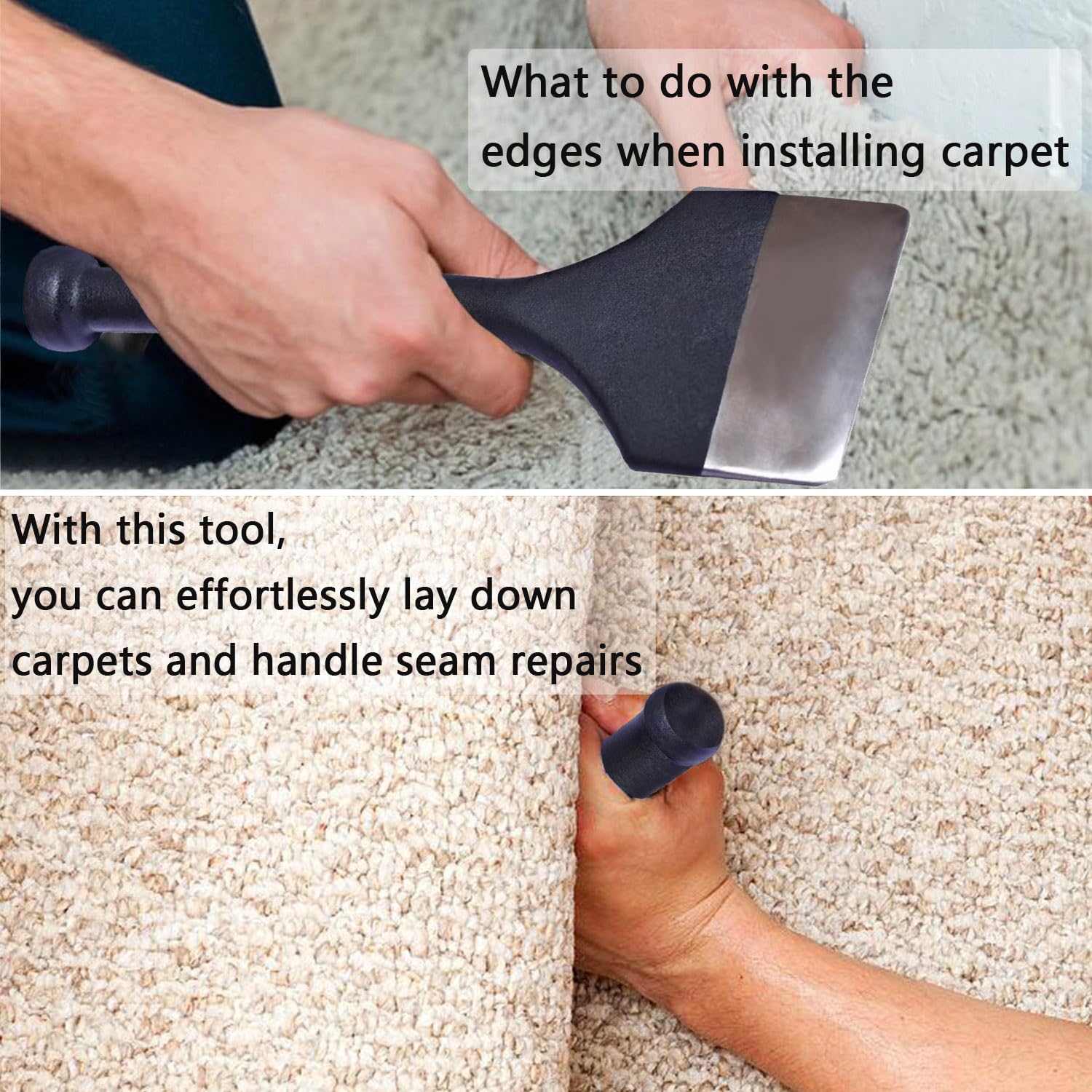 Aetherix Carpet Tucking Tool - Professional Carpet Installation Kit with Stair Tool for DIY & Home Improvement | Perfect for Carpet Edges, Corners & Stairs