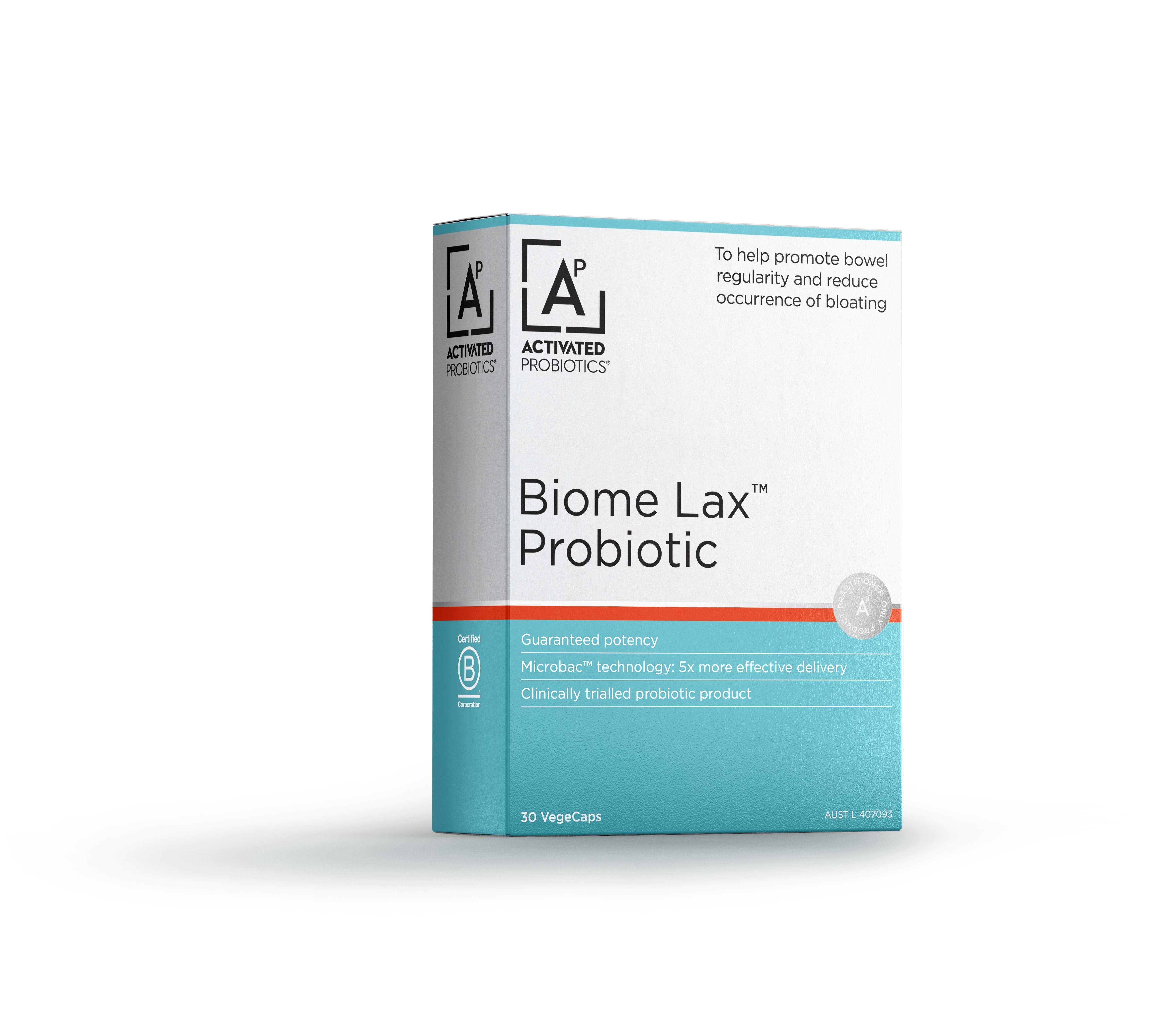 Best Activated Probiotics for Gut Health - Biome Lax Digestive Support Supplement | Supports Digestion, Immunity & Weight Management - Ideal for Travel, Stress & Antibiotic Recovery
