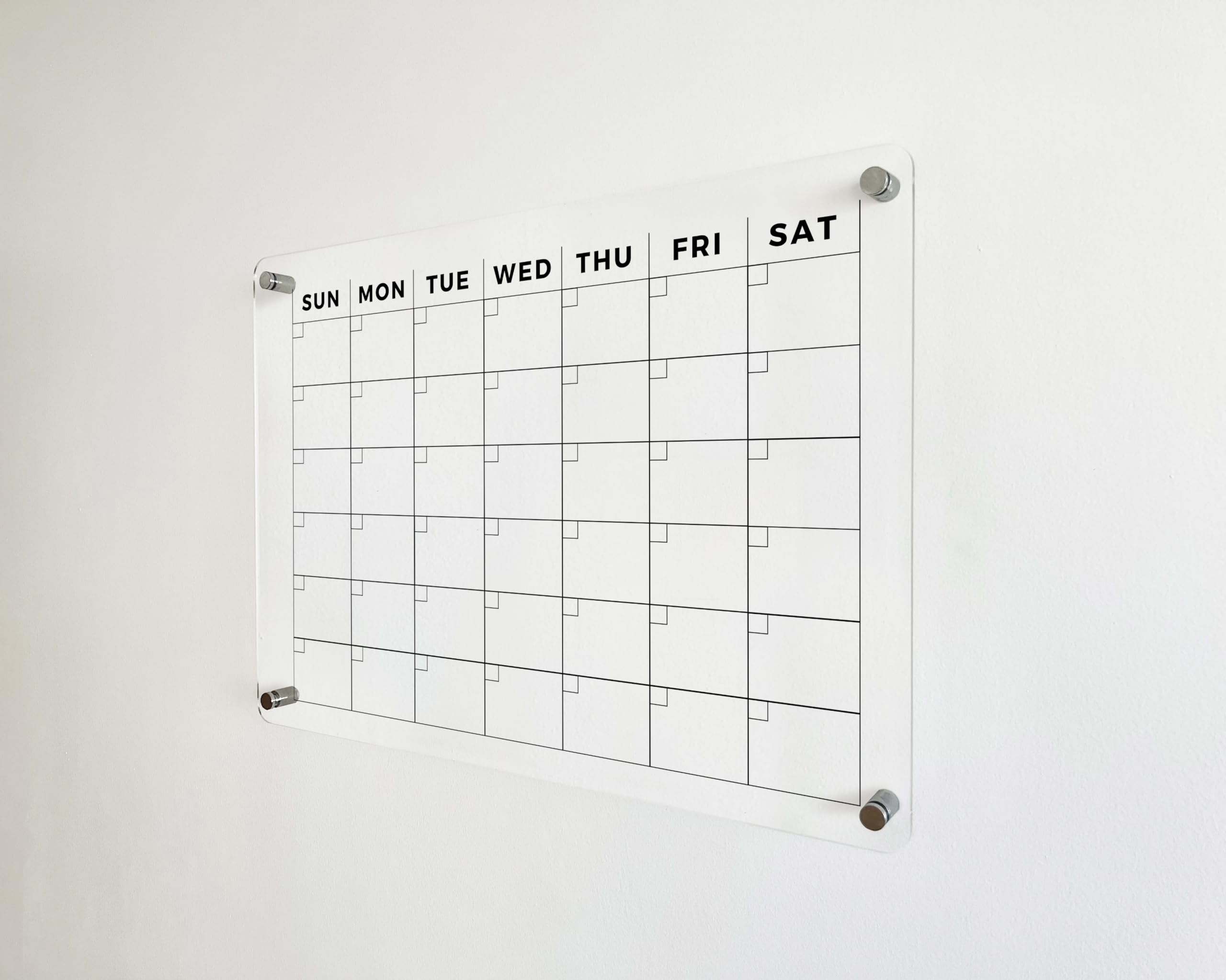 2025 Clear Acrylic Wall Planner - Custom Monthly & Weekly Calendar | 28