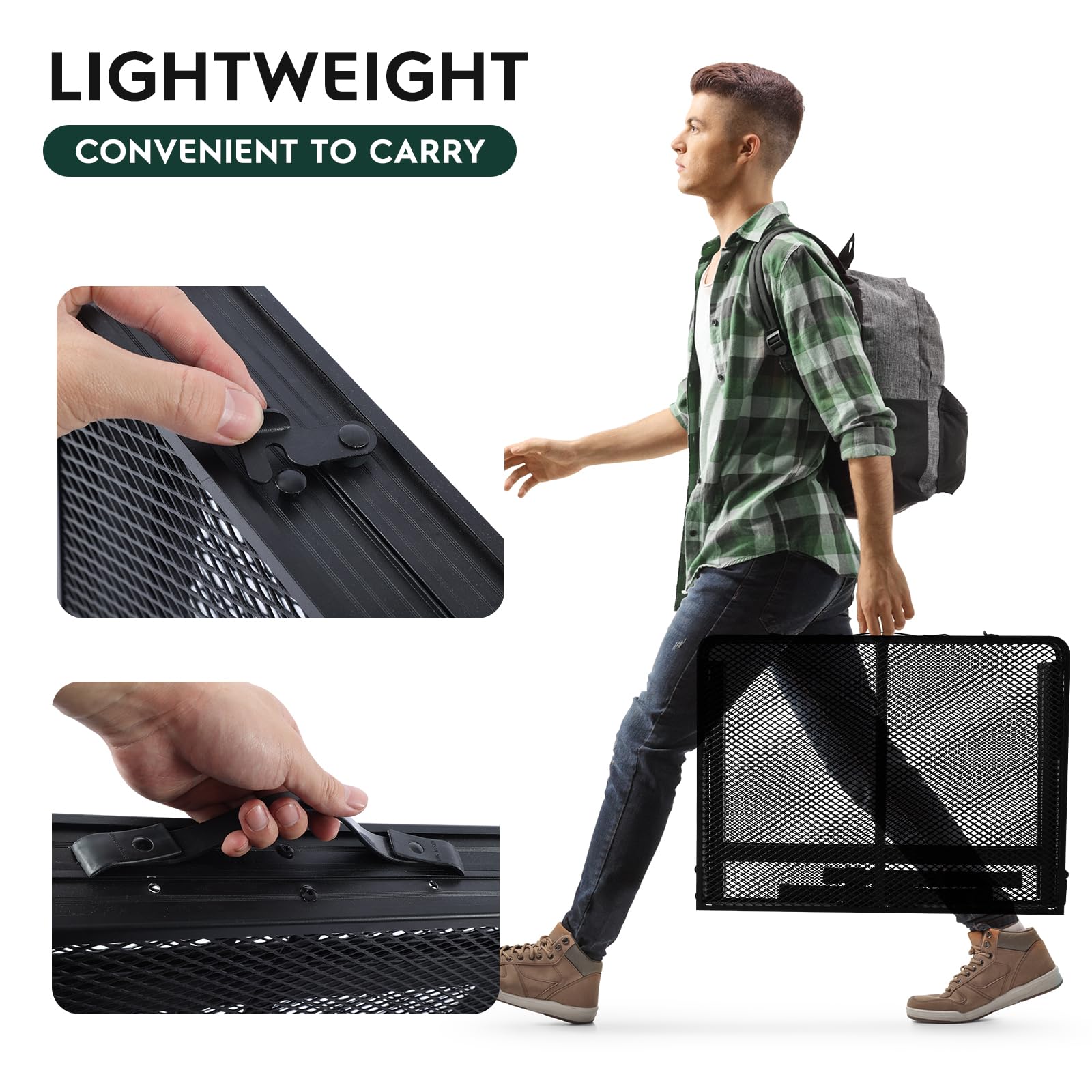 3x2 FT Folding Grill Table - Portable Adjustable Height Camping Table with Desktop & Storage Bag - Lightweight Outdoor Picnic BBQ Table for Backyard, Tailgating & Beach Parties