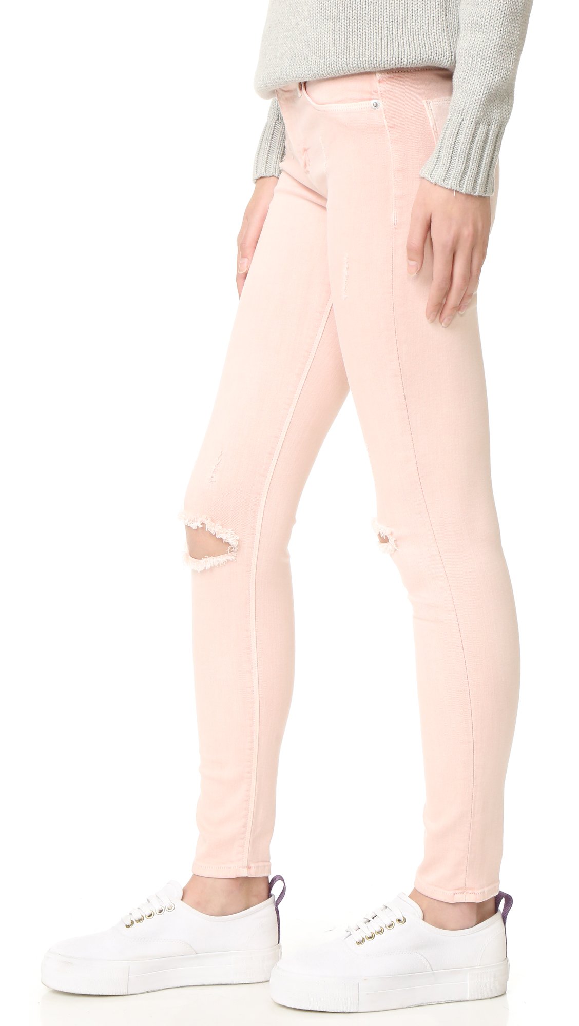 HUDSON Women's Nico Mid Rise Super Skinny Jeans - Stretch Denim Pants for Casual Wear & Night Out