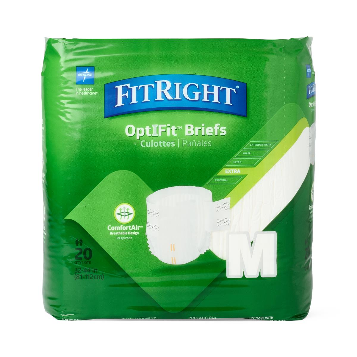 FitRight Extra Absorbent Incontinence Briefs for Adults - Maximum Protection for Day & Night Use - Comfortable & Leak-Proof Underwear
