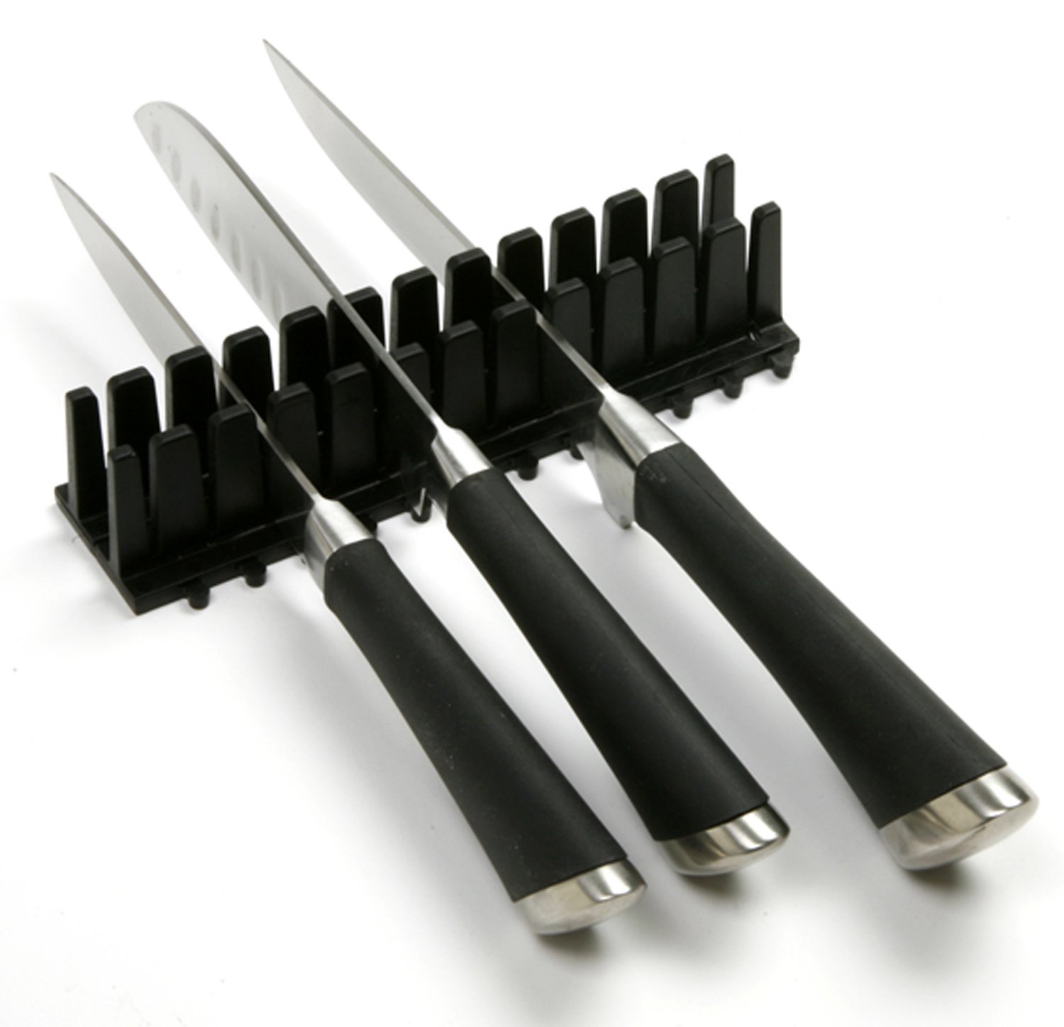 Norpro 4-Piece Knife Drawer Organizer Set - Universal Fit for All Knife Sizes & Styles | Perfect for Kitchen Utensil Storage & Organization