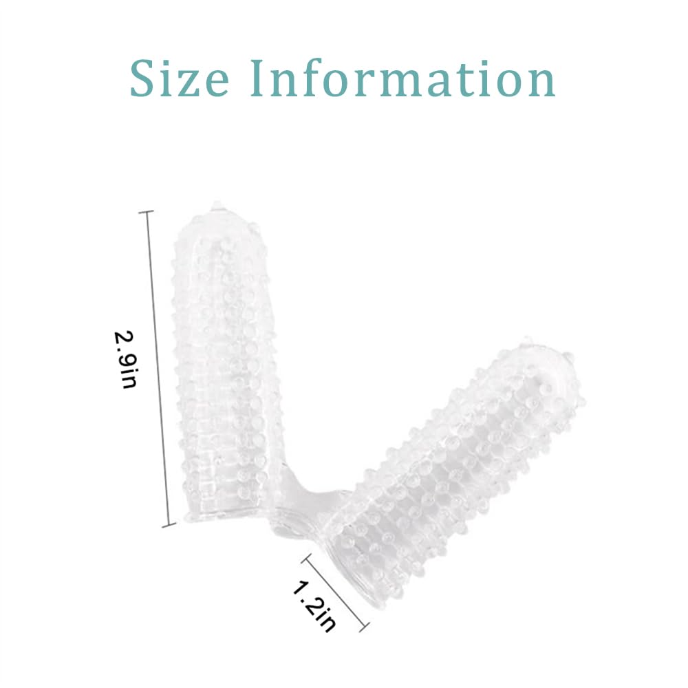 Premium Silicone Finger Sleeves - G-Spot & Clitoral Stimulator for Women | Soft, Flexible Sex Toy for Vaginal & Anal Play | Couples & Solo Use | Transparent Design | Perfect for Sensual Massage & Intimate Exploration