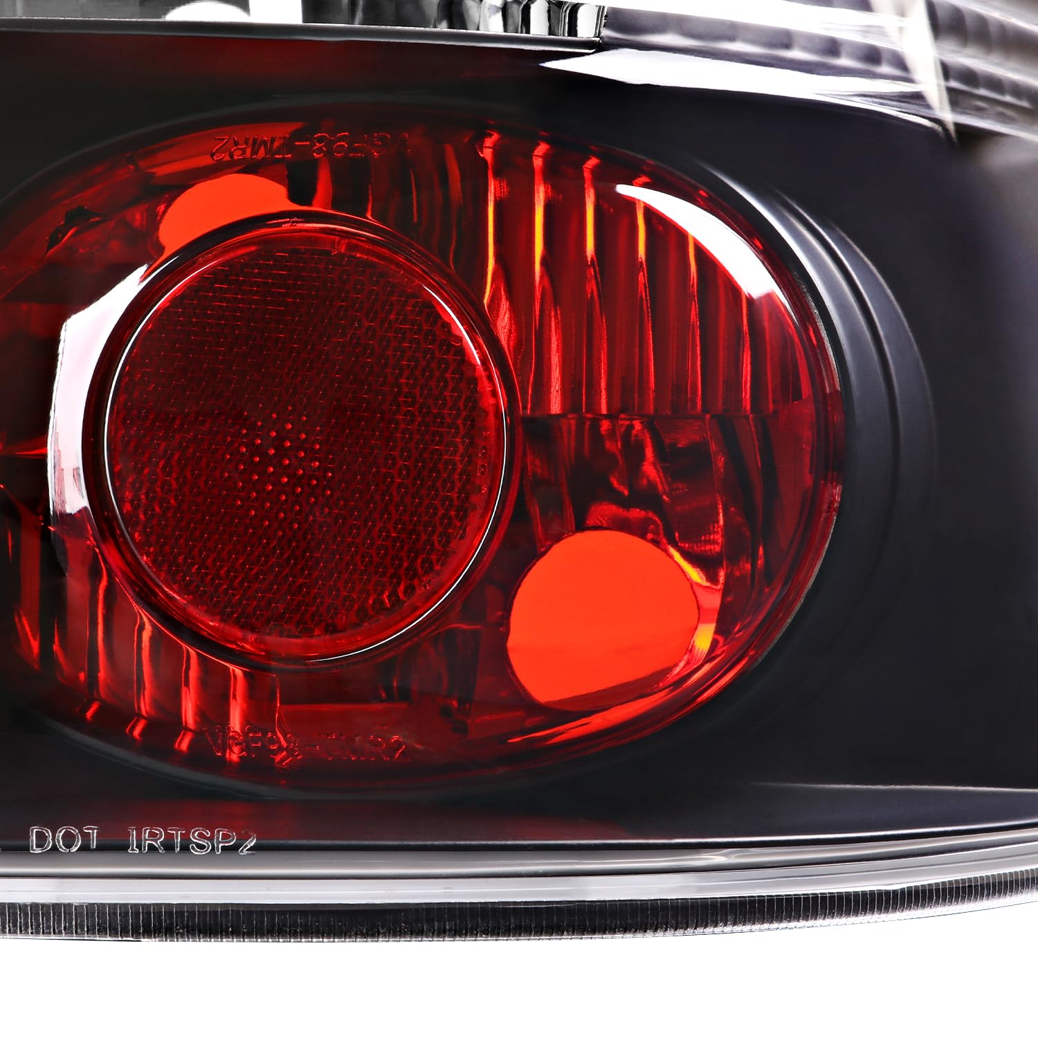 Spec-D Tuning Euro Black Tail Lights for 1999-2006 Volkswagen Golf GTI R32 TDI MK4 - Left & Right Pair Assembly | Smoked Lens LED Tail Lamps | Enhances Rear Style & Visibility for Night Driving