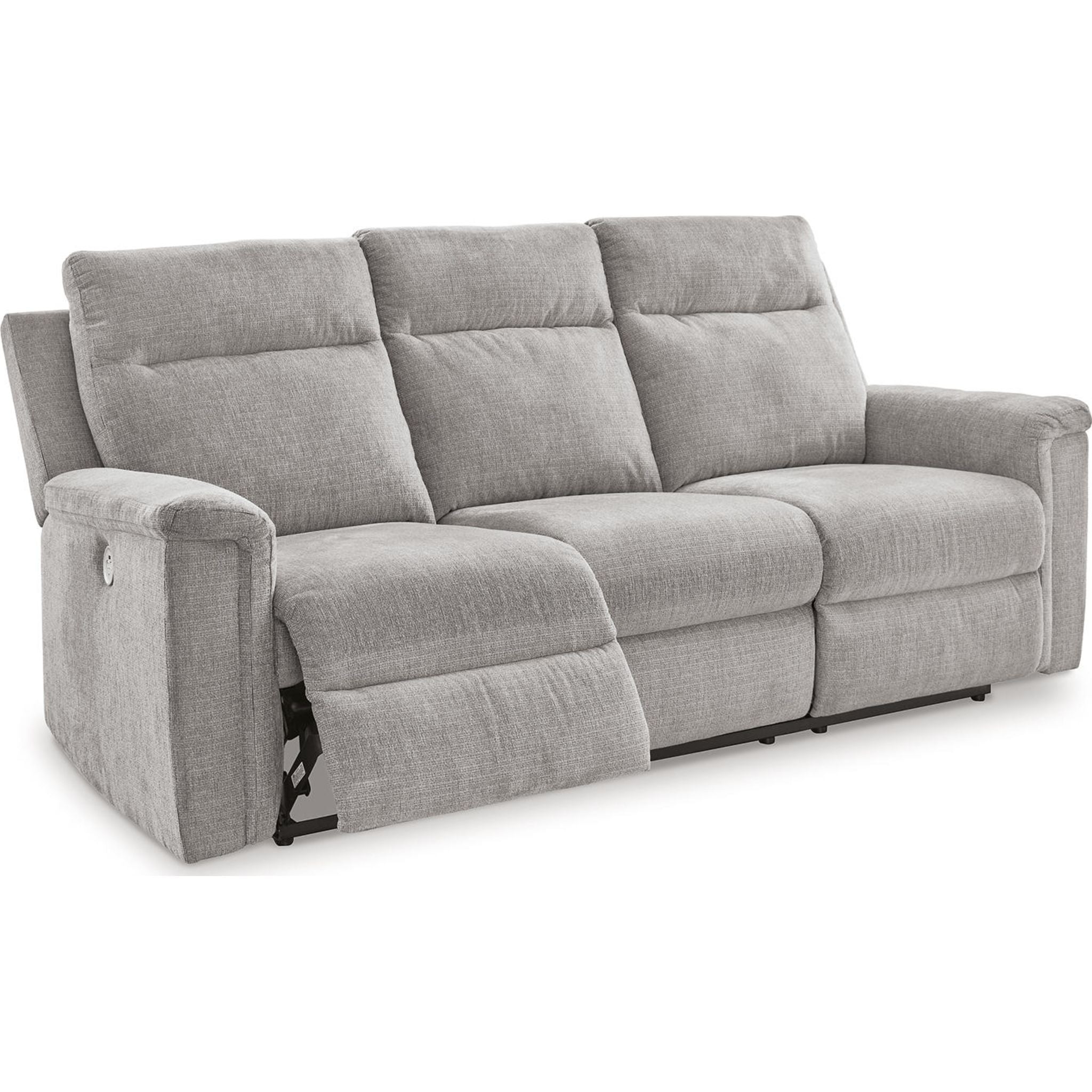 Barnsana Power Reclining Sofa - Electric Recliner Couch with USB Charging & Cup Holders | Modern Living Room Furniture for Home Theater & Relaxation