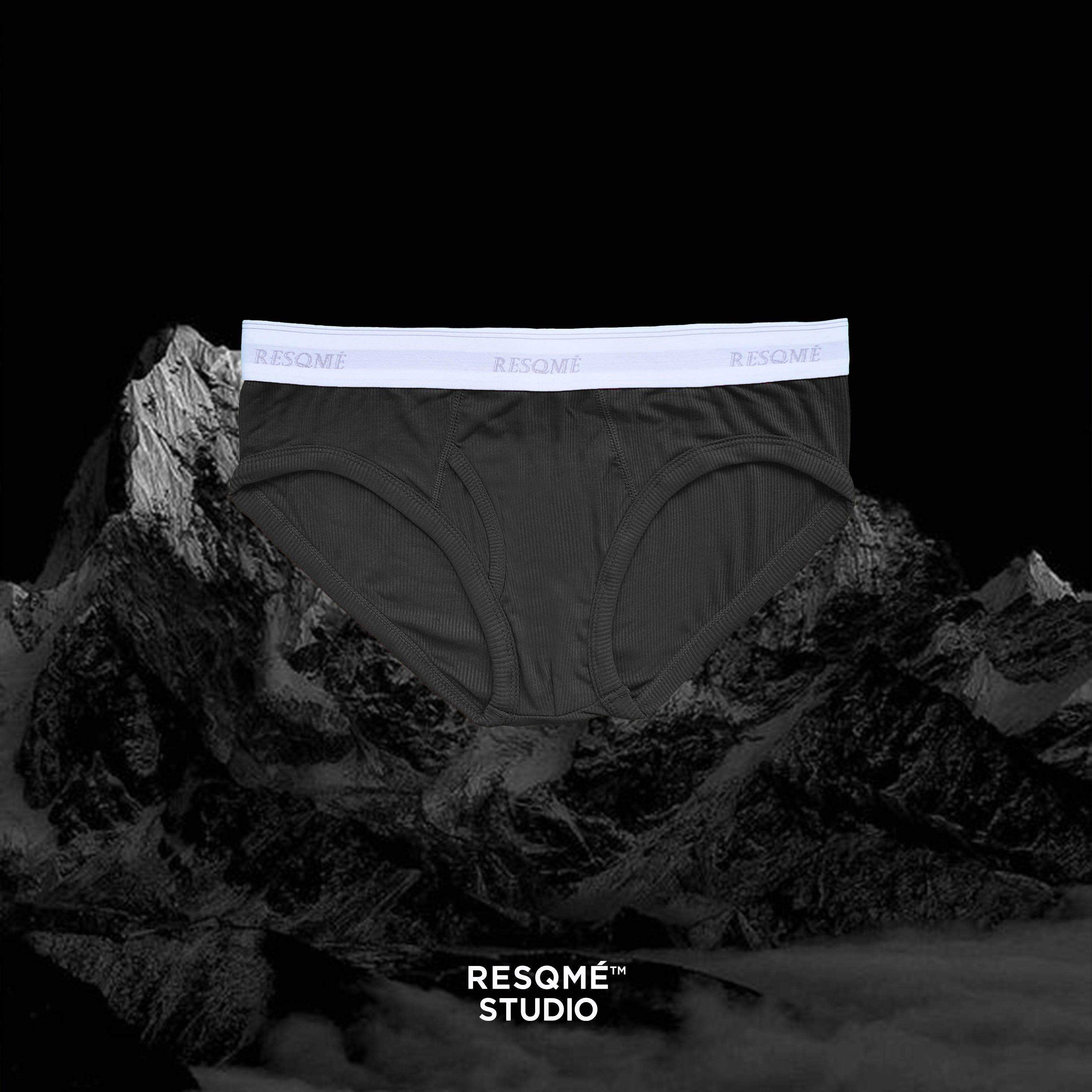 NMD Charcoal Brief - Comfortable Men's Underwear for Everyday Wear, Workout & Travel | Soft Breathable Fabric, Perfect Fit & Support
