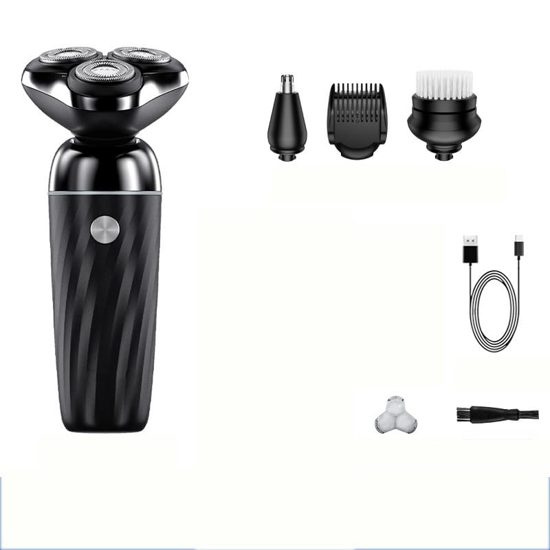 Professional Men's Electric Head Shaver - USB Rechargeable Bald Head Razor & Beard Trimmer for Smooth Shaving | Perfect for Travel, Gym & Daily Grooming Routine