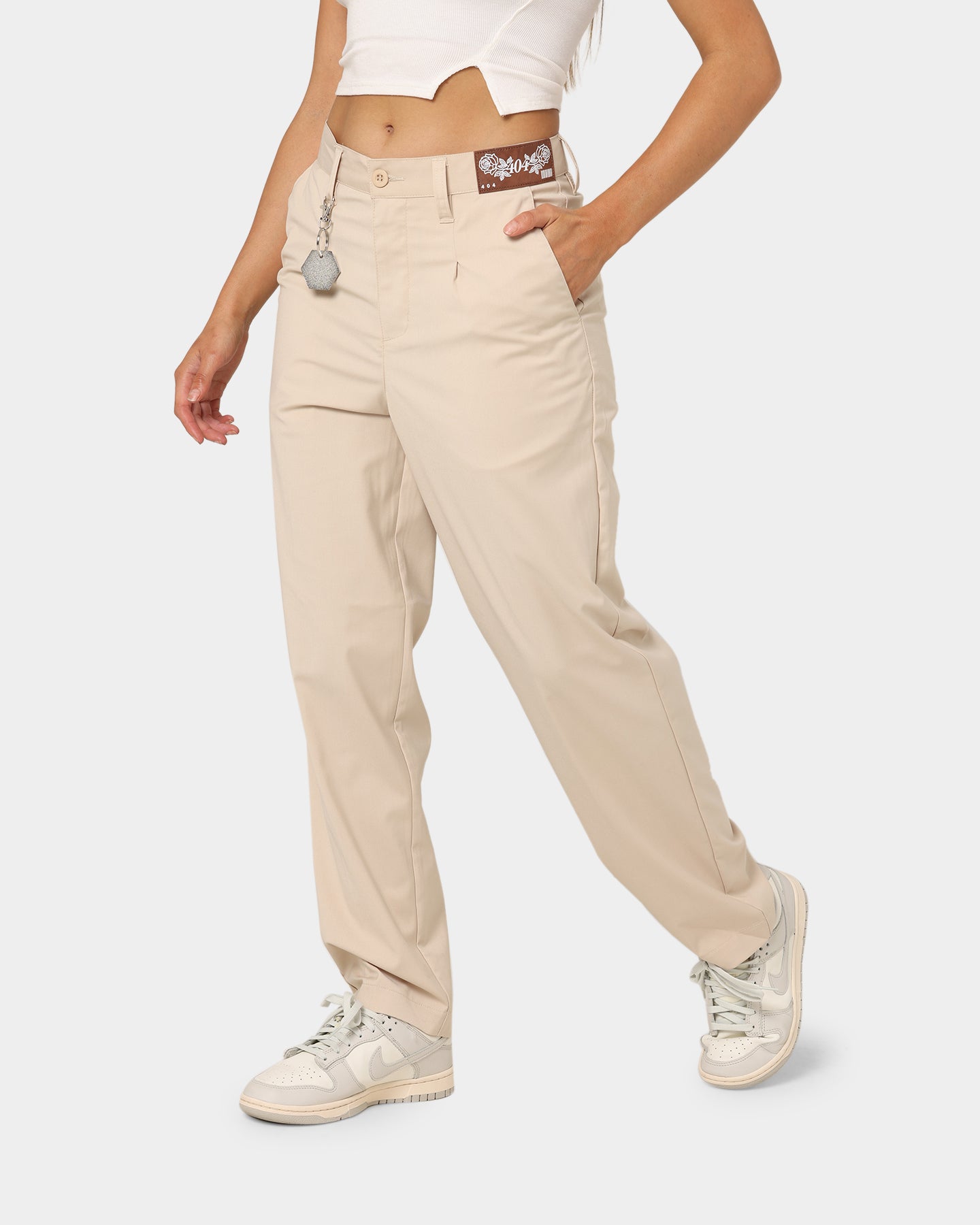 404 Liberty Baggy Trousers Sand - Comfortable Loose Fit Casual Pants for Men | Perfect for Streetwear, Hip Hop Fashion & Everyday Wear
