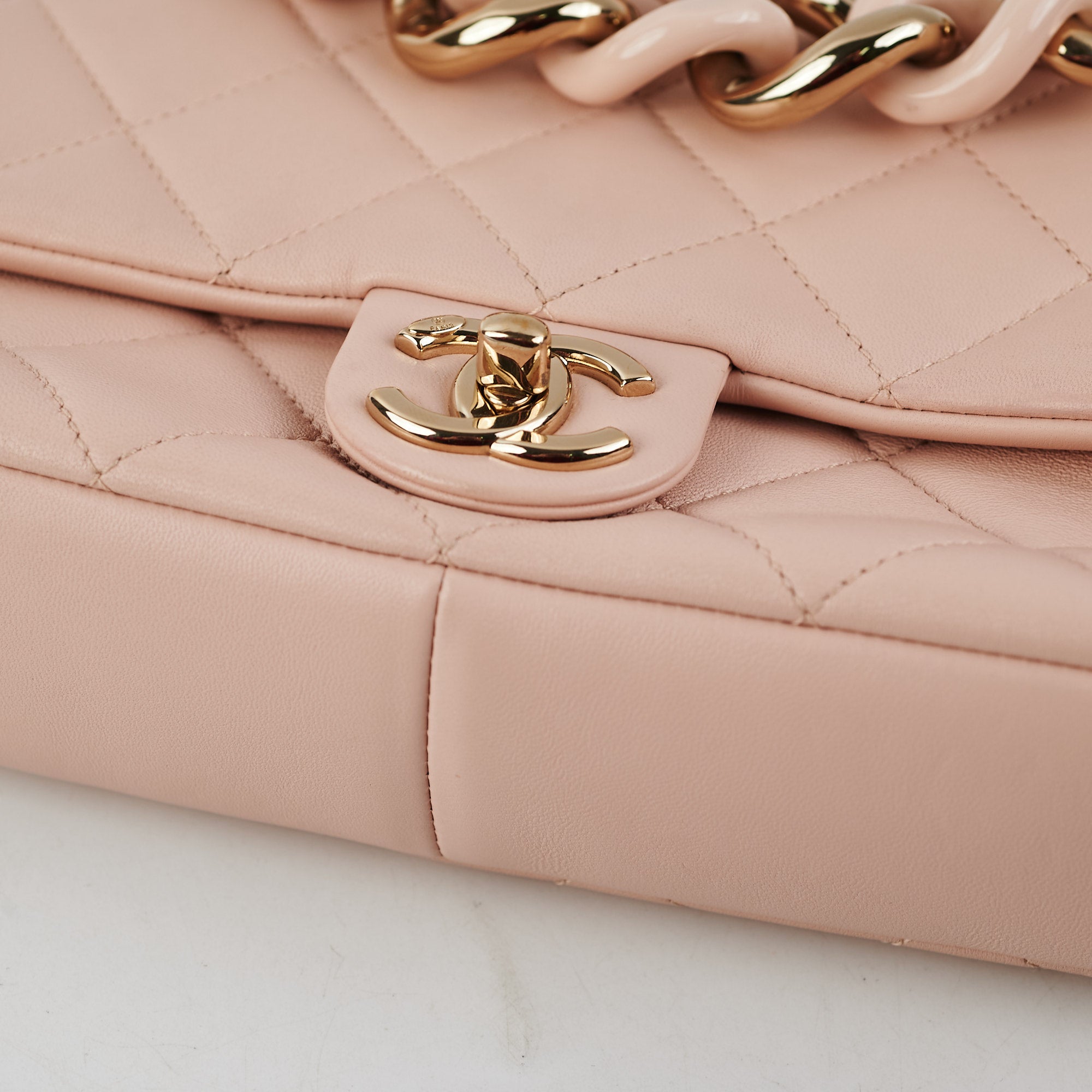 Chanel Quilted Pink Leather Crossbody Bag with Microchip - Luxury Designer Handbag for Women, Perfect for Parties, Date Nights & Special Occasions