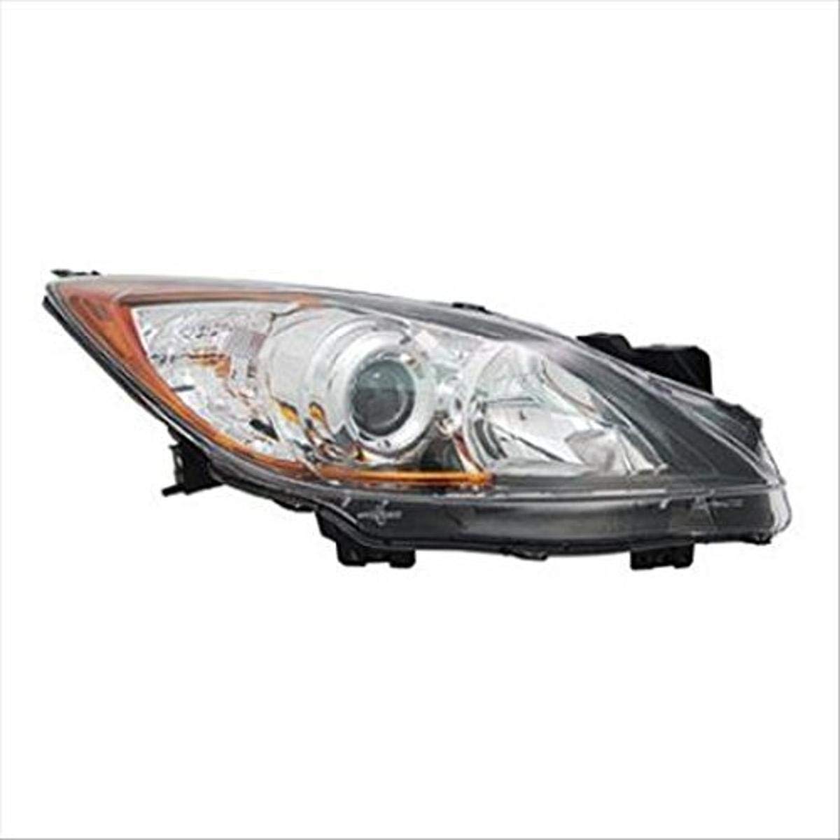 OE Replacement Headlight Compatible with MAZDA 3 2012-2013 Models - Direct Fit for MA2519130 - Perfect for Night Driving & Foggy Conditions