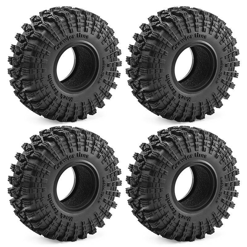 1.9 Scale Crawler Tire Shell for SCX10 TRX4 TRX6 D90 90046 D298 - Heavy Duty RC Off-Road Tires for Rock Crawling & Trail Adventures