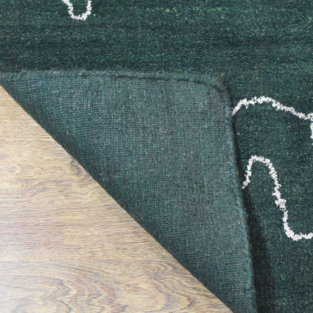 Handmade Reflection Hand Knotted Wool Rug - Bohemian Style Area Rug for Living Room, Bedroom & Home Decor