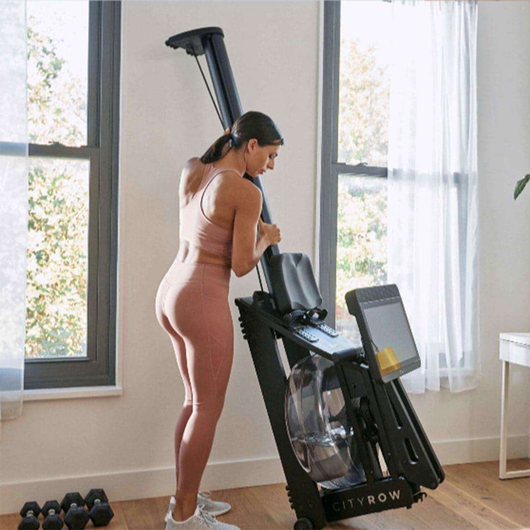 CityRow Max Rower - Premium Home Rowing Machine for Full-Body Workout | Perfect for Small Spaces & Apartment Fitness | Cardio Training & Strength Building Equipment for Home Gym