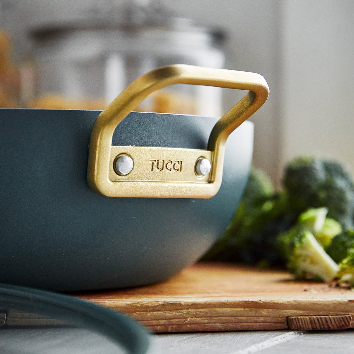 Stanley Tucci™ Ceramic Nonstick 6.5 Quart Essential Stanley Pan - Venetian Teal | Non-Toxic Cookware for Healthy Cooking | Perfect for Sautéing, Frying & Baking
