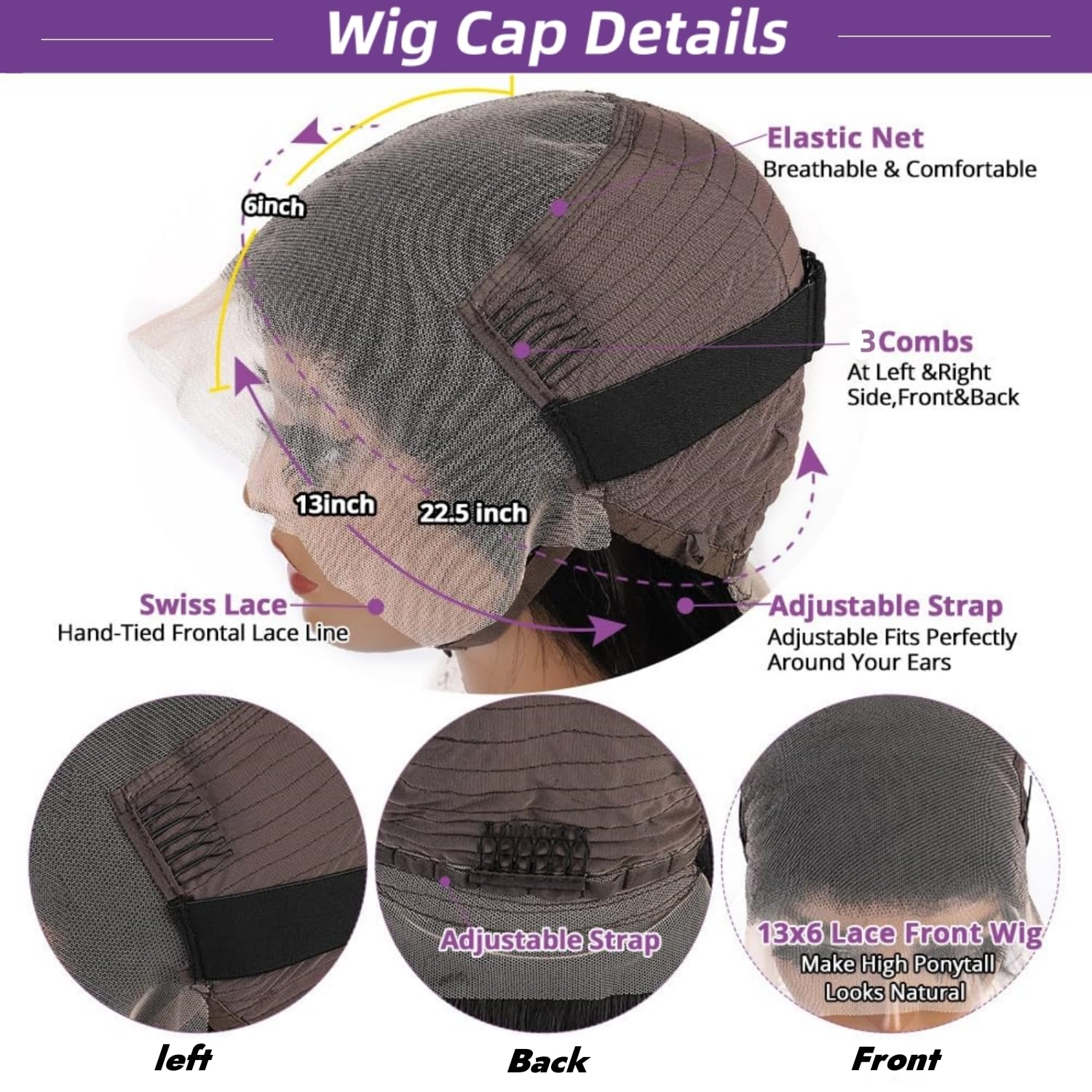 13x6 Deep Wave Lace Front Wigs Human Hair - Pre Plucked 30 Inch HD Transparent Lace Frontal Curly Wig 180% Density Glueless - Natural Black Human Hair Wigs for Women | Perfect for Daily Wear, Parties, Weddings & Special Occasions
