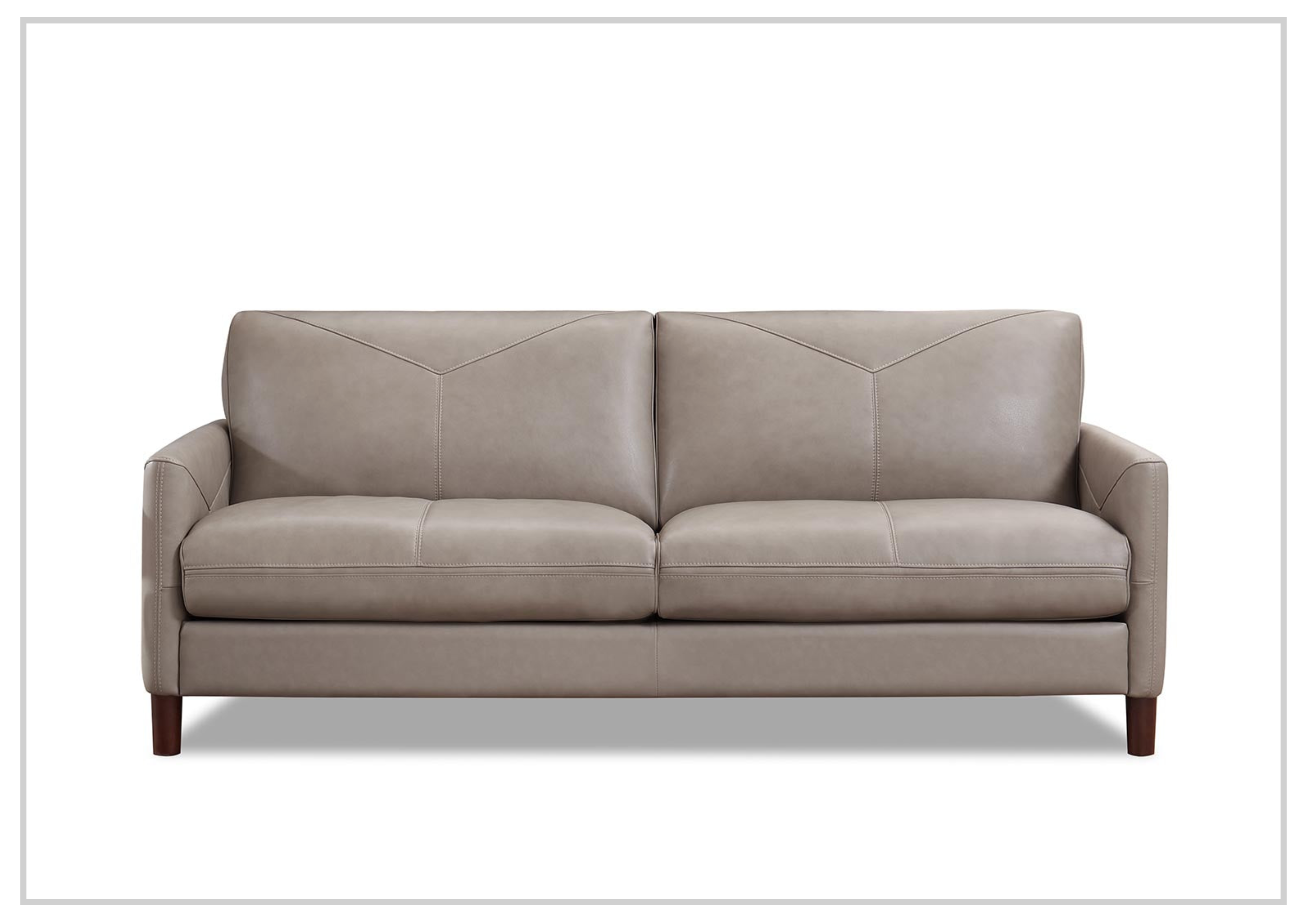 Premium Hydeline Yorkdale 3-Seater Leather Sofa - Top Grain Genuine Leather, Comfortable Stationary Couch for Living Room, Family Room & Office