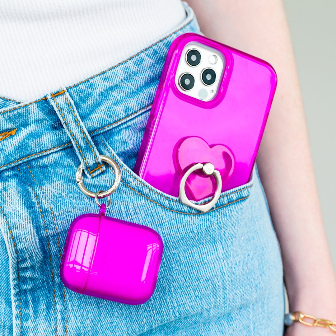 Neon Purple iPhone Case - Shockproof & Slim Protective Cover for iPhone 12/13/14/15 Pro Max - Perfect for Everyday Use, Travel & Outdoor Activities