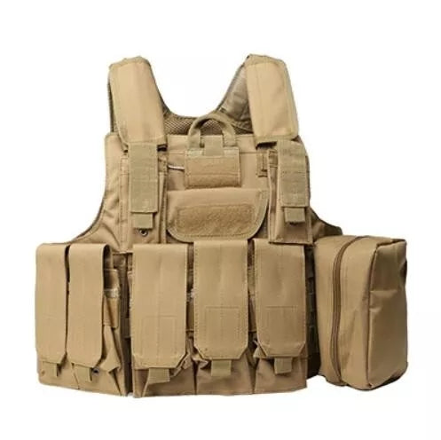 1000D Nylon MOLLE System Tactical Vest - Military Grade Plate Carrier for Airsoft, Hunting & Outdoor Adventures | Adjustable Body Armor for Men