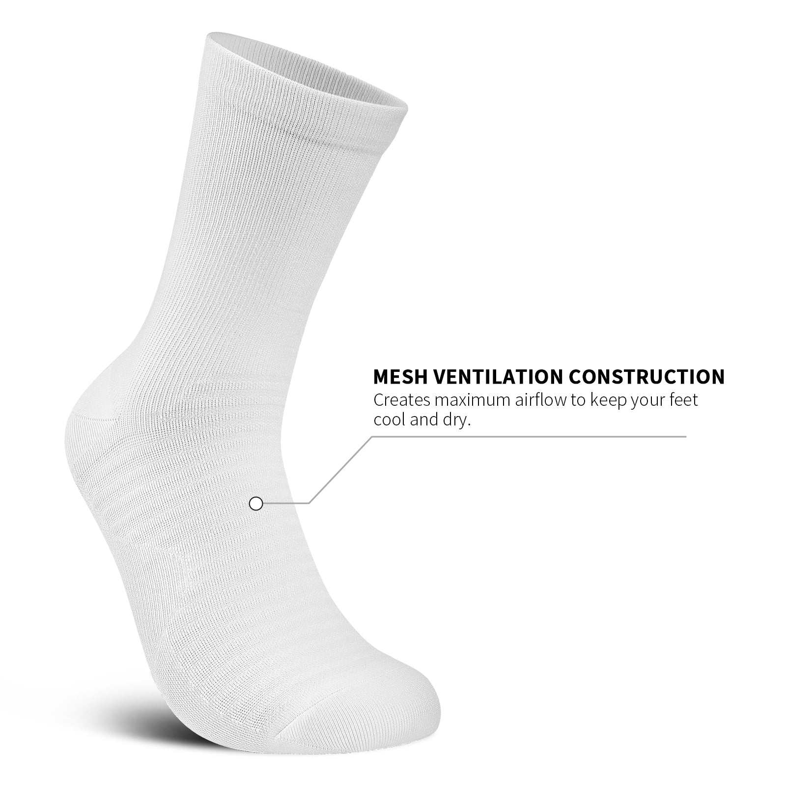 GECKOMAN x PAPLUS Athletic Crew Socks for Men & Women - Breathable Performance Running Socks for Sports, Gym & Daily Wear