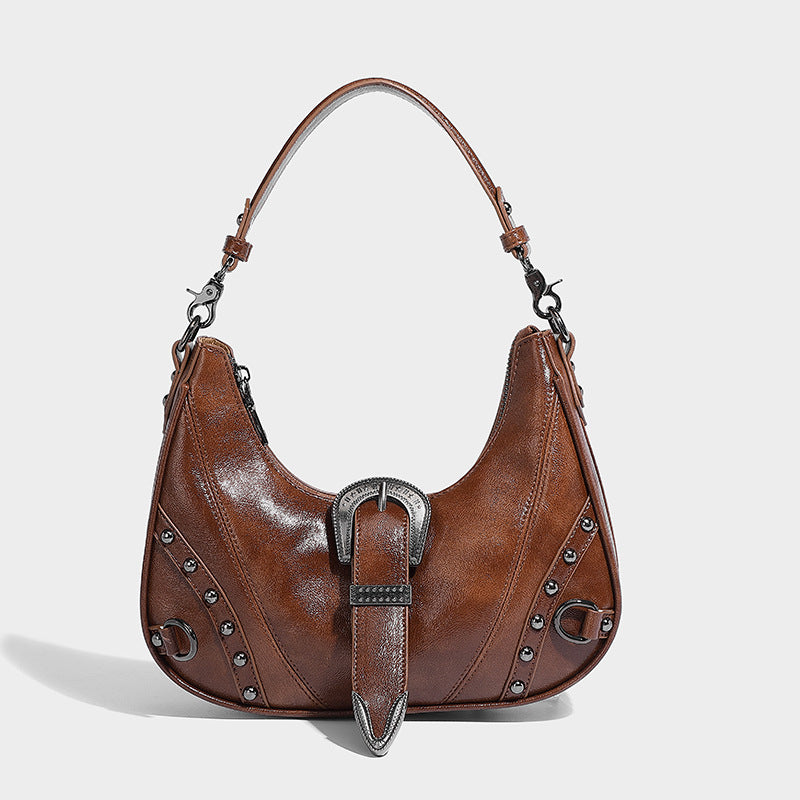 Vegan Leather Crossbody Bag with Adjustable Buckle Strap - Stylish Tote for Women, Perfect for Work, Travel & Daily Use