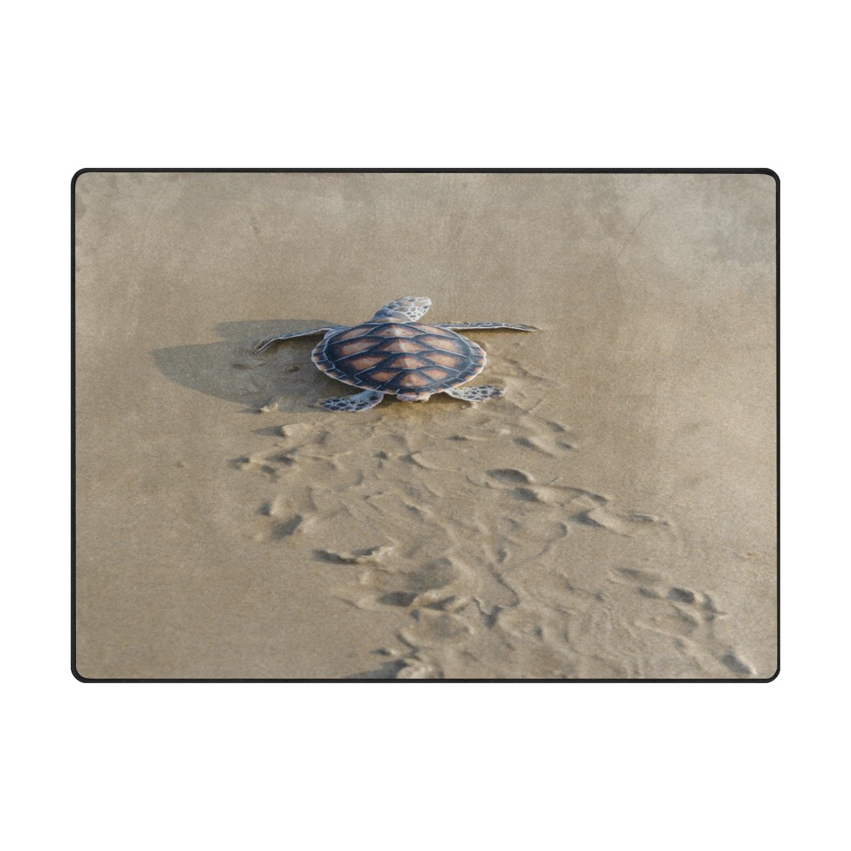 ALAZA Sea Turtle Beach Area Rug 5'3