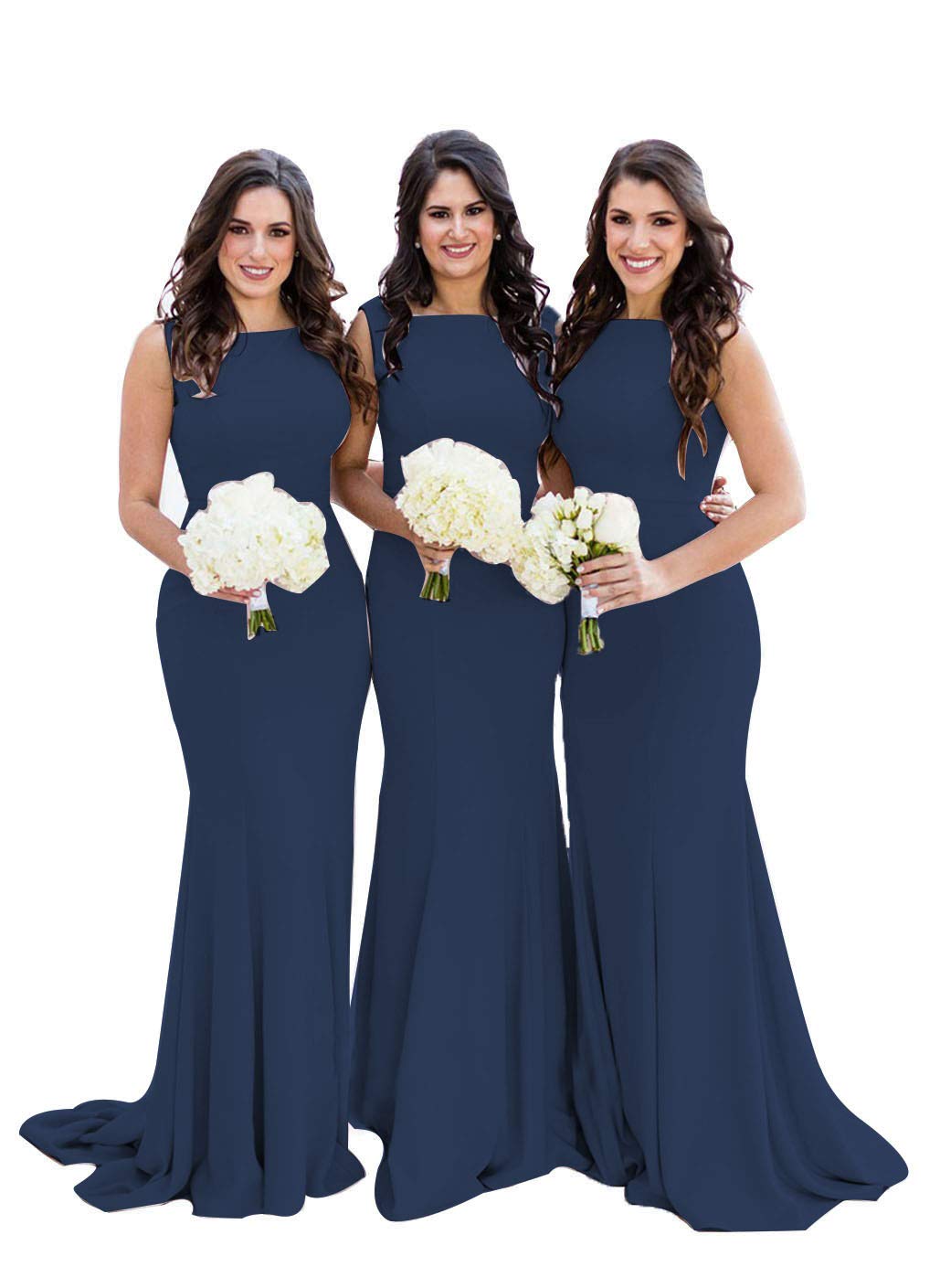 Elegant Mermaid Bridesmaid Dresses - Long Formal Backless Gowns for Weddings, Parties & Special Occasions | Perfect for Beach Weddings, Evening Galas & Formal Events