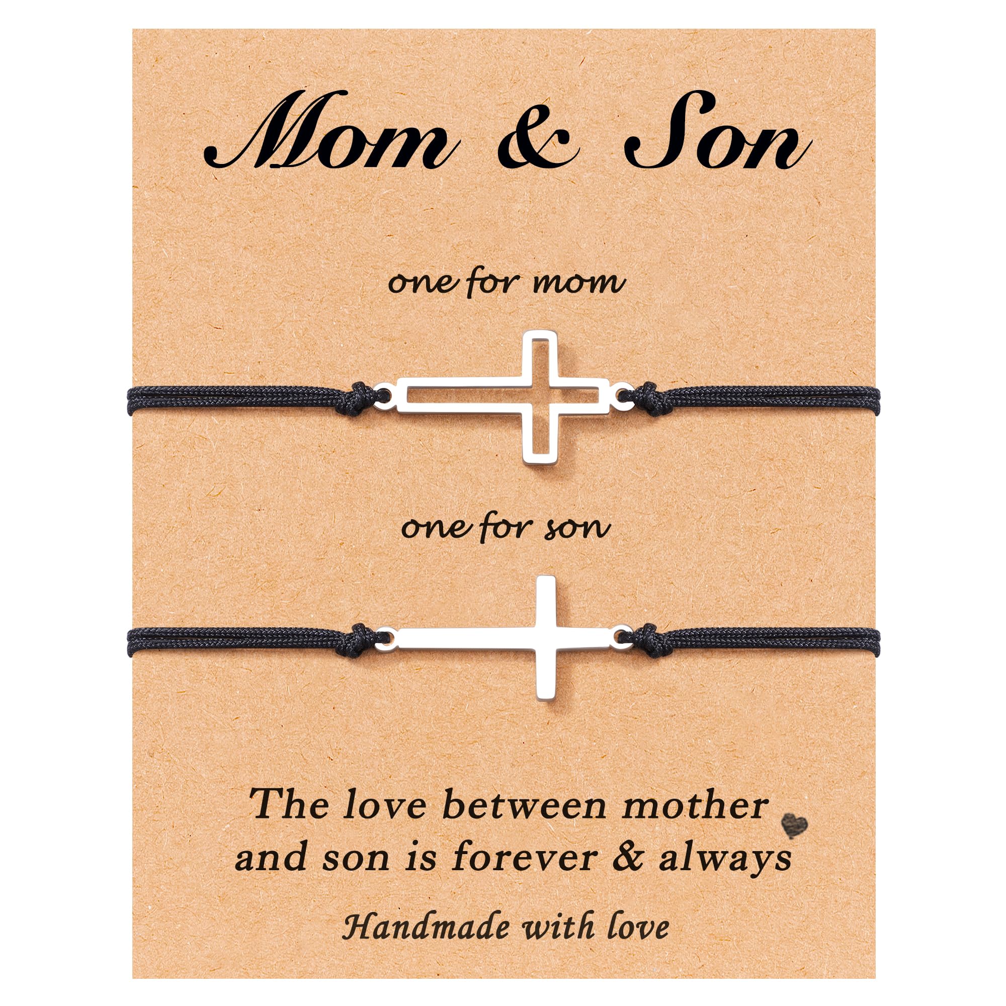 Tarsus Cross Matching Bracelets Set - Perfect Gift for Father's Day, Mother's Day, Christmas & Birthdays | Couple Jewelry, Family Matching Bracelets for Him & Her